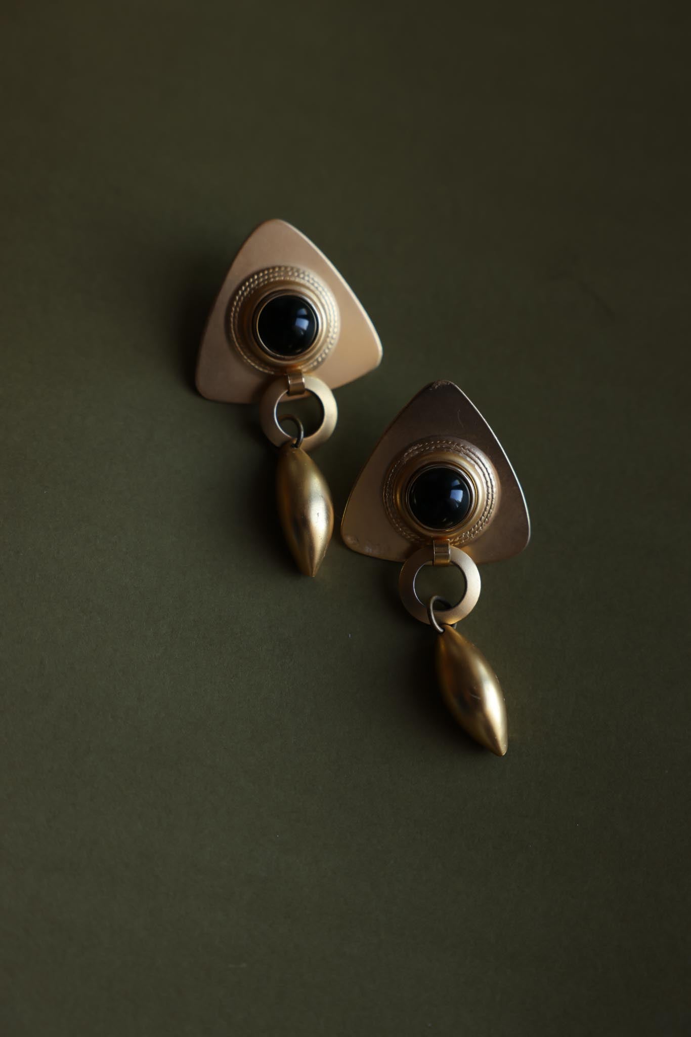 Orbit Drop Clip-On Earrings|Vintage Baazaar 