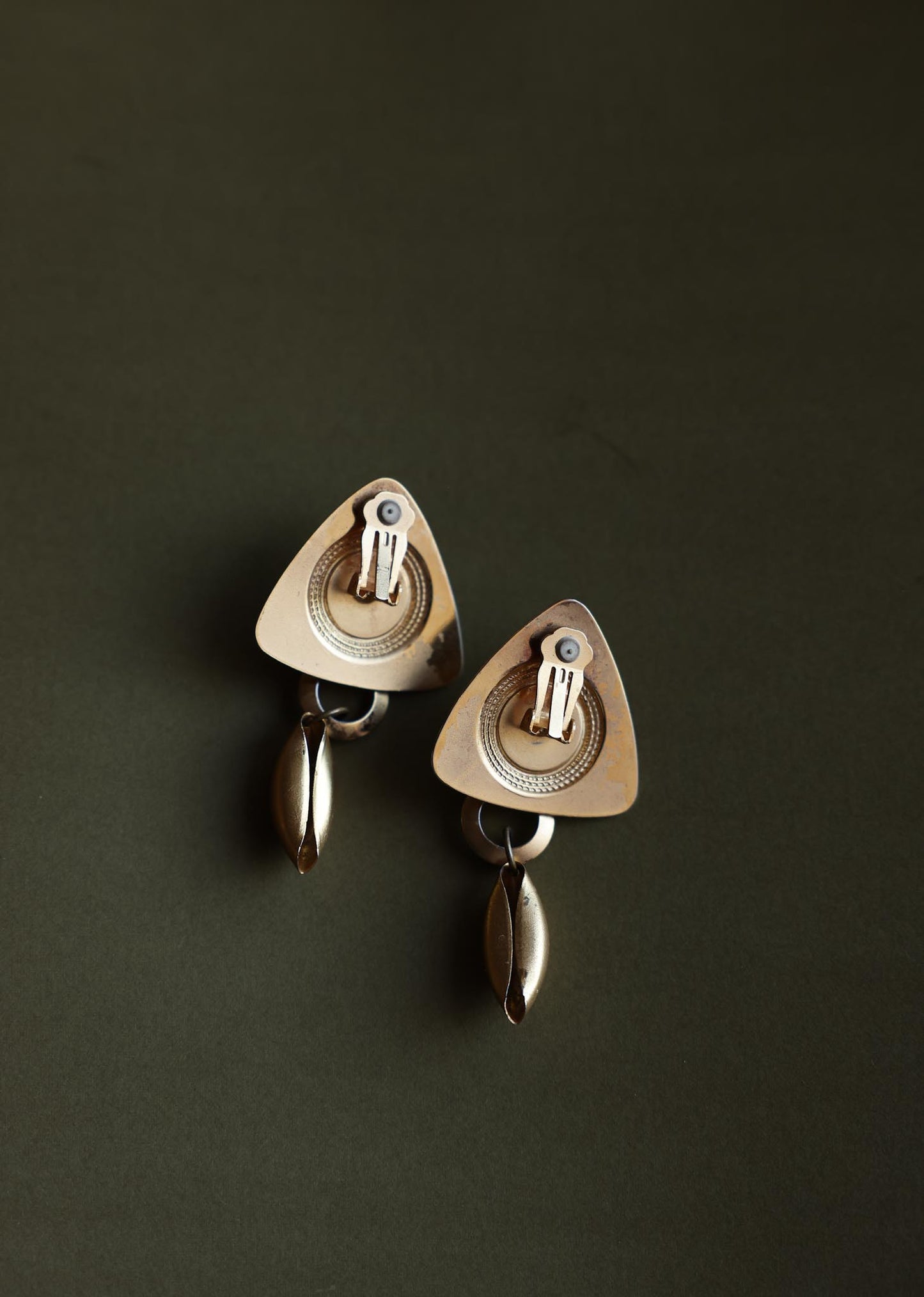 Orbit Drop Clip-On Earrings|Vintage Baazaar 