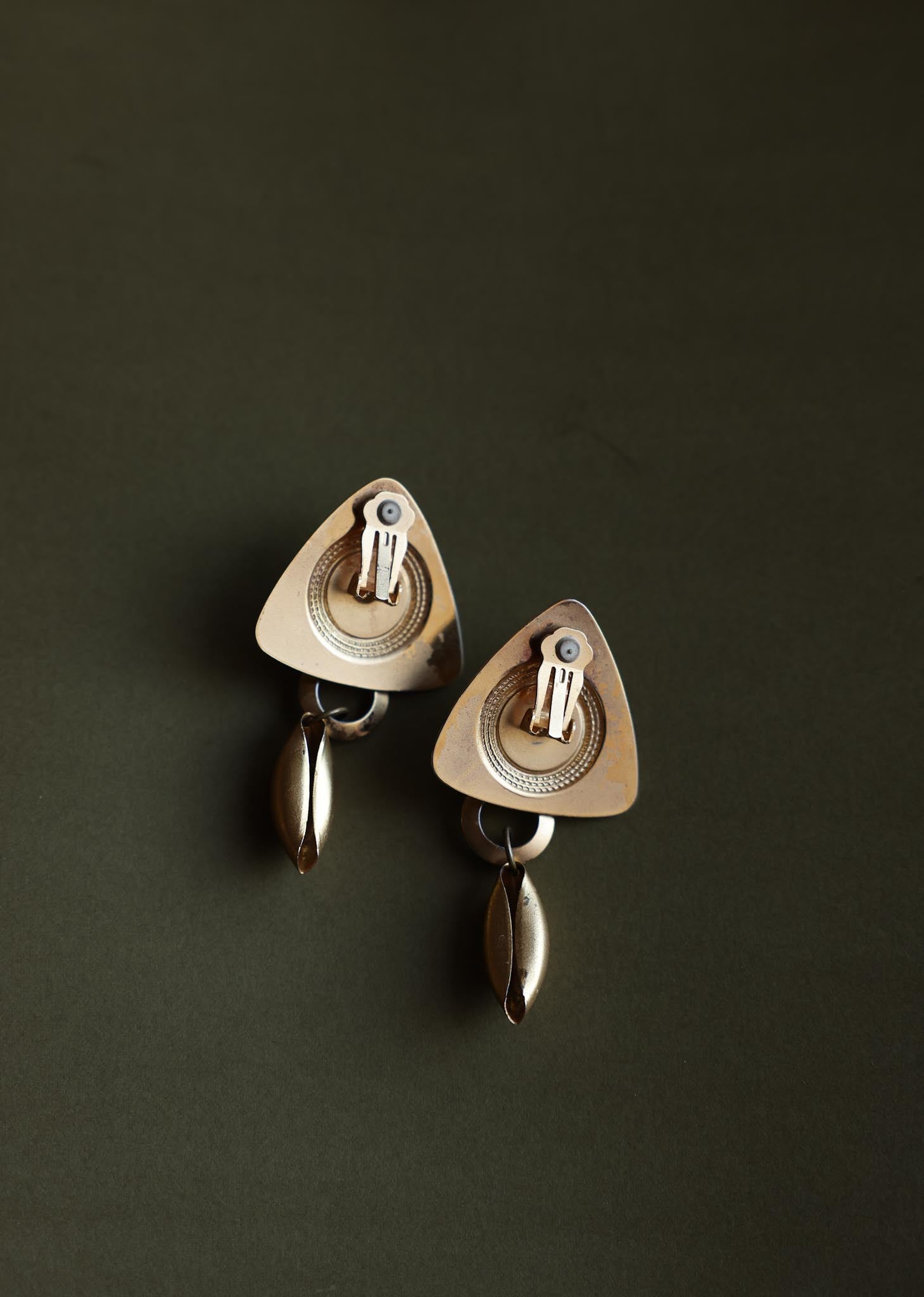 Orbit Drop Clip-On Earrings|Vintage Baazaar 