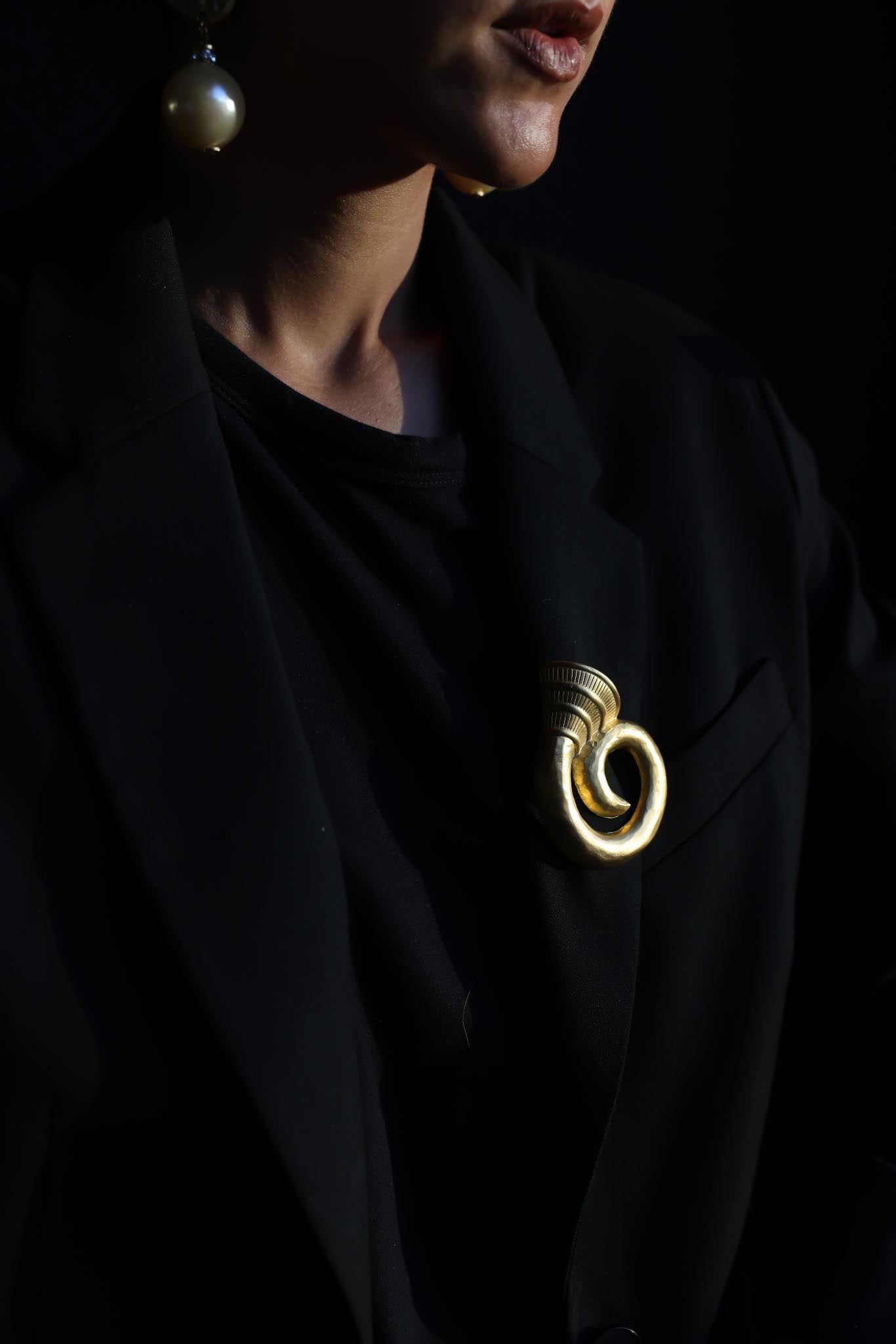 Givenchy Abstract French Horn Brooch|Vintage Baazaar 