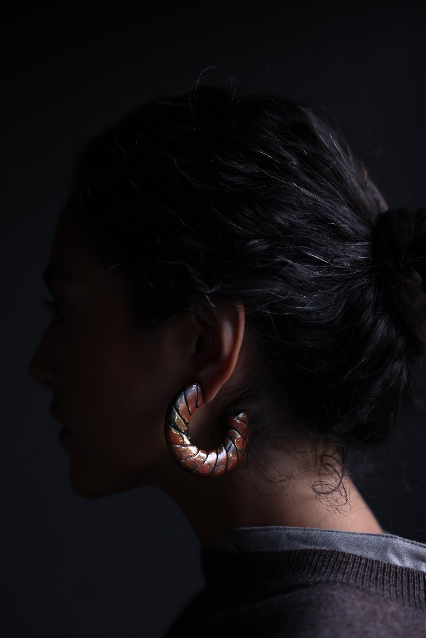 Crescent Canyon Earrings|Vintage Baazaar 