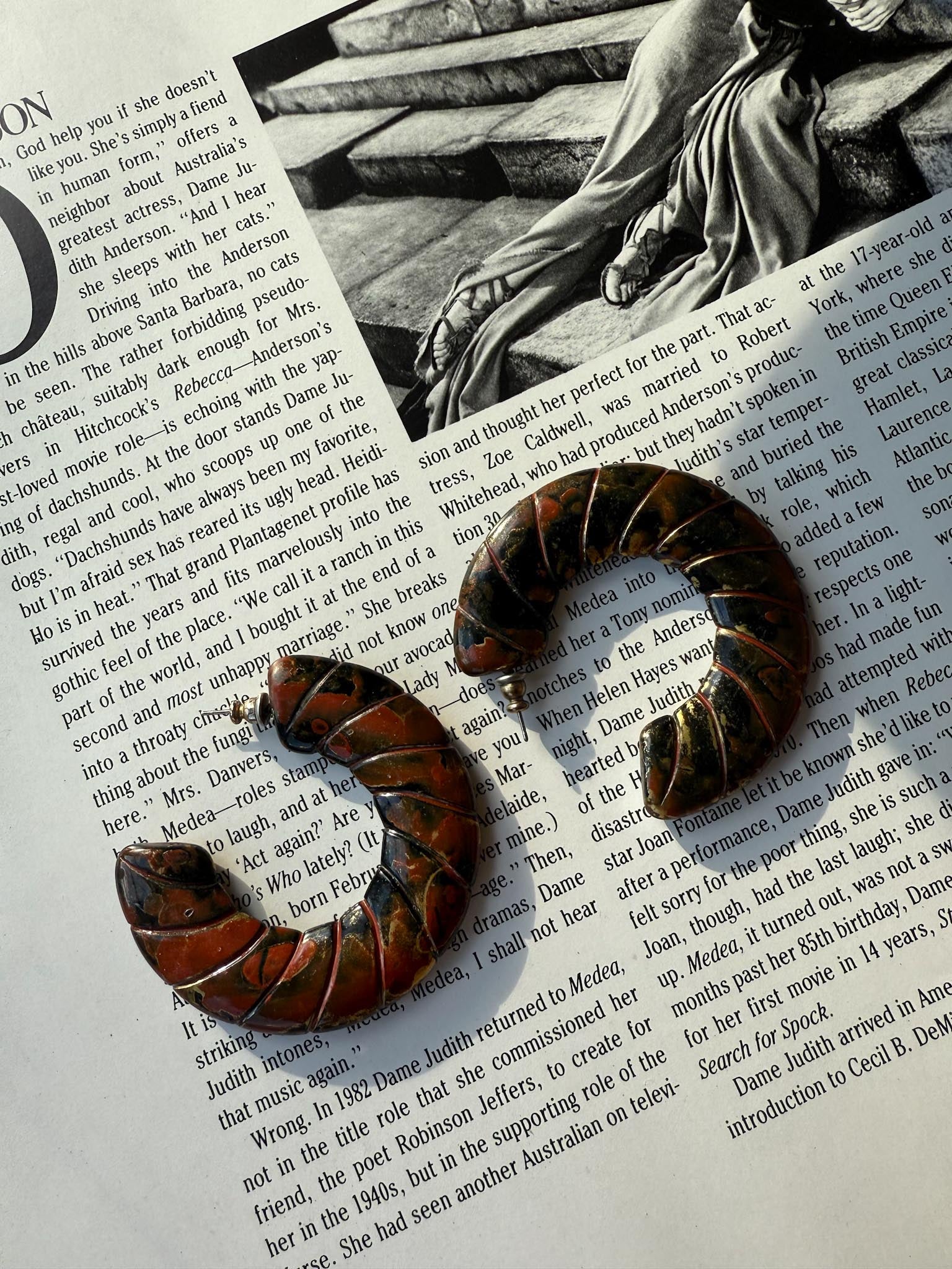 Crescent Canyon Earrings|Vintage Baazaar 