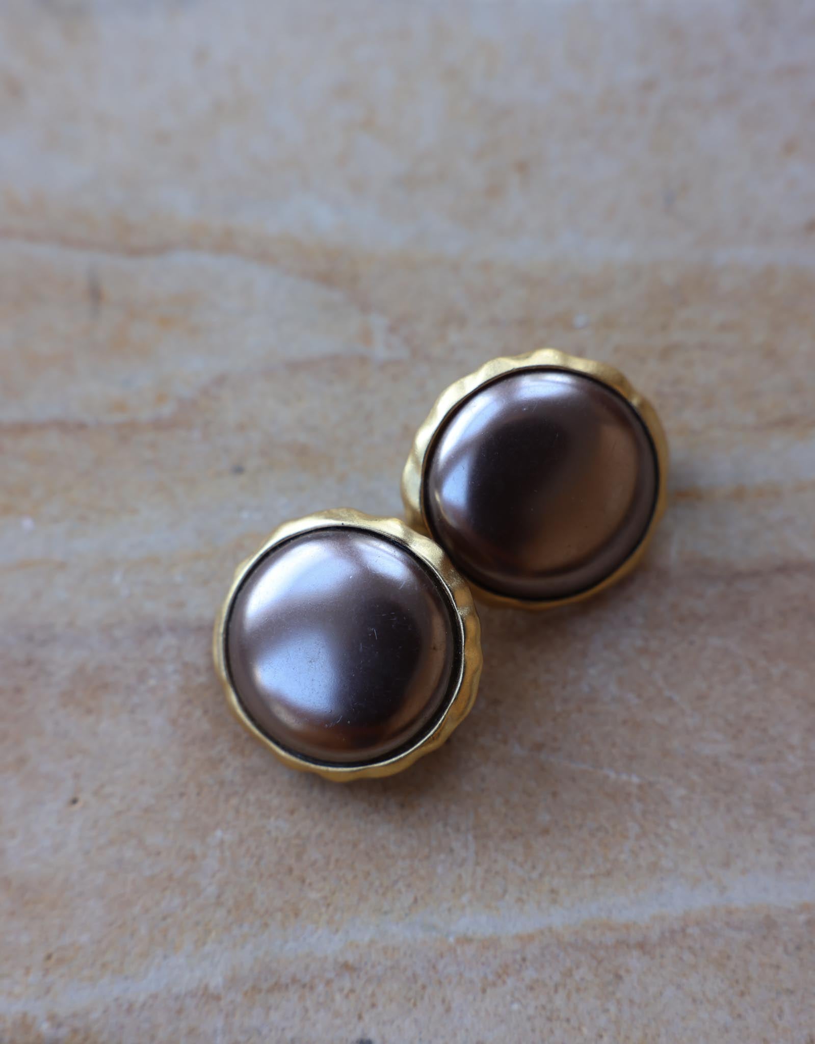 Bronze Moon Earrings|Vintage Baazaar 