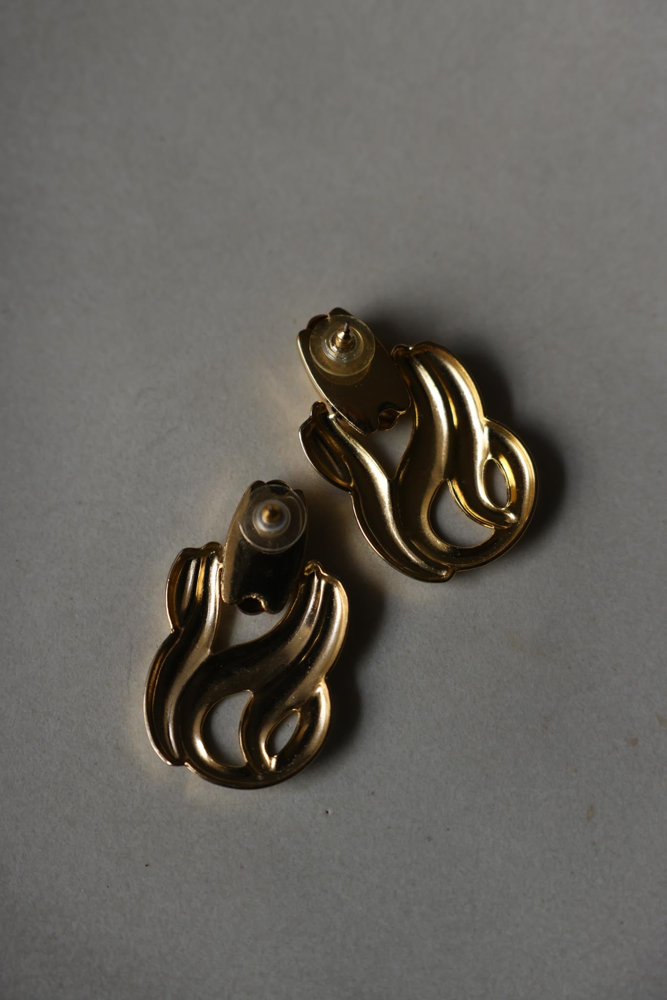 Golden Flame Statement Earrings|Vintage Baazaar 
