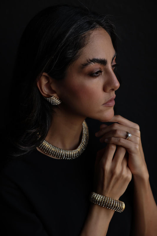 Butler & Wilson Gold-Tone Rhinestone Jewelry Set|Vintage Baazaar 