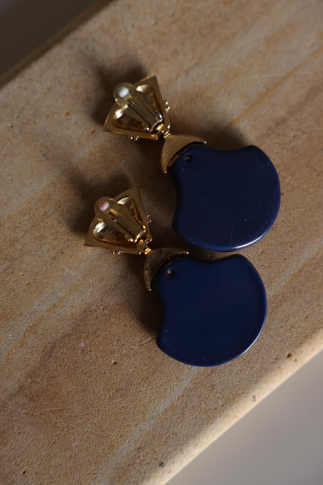 Blue Moon Deco Earrings|Vintage Baazaar 