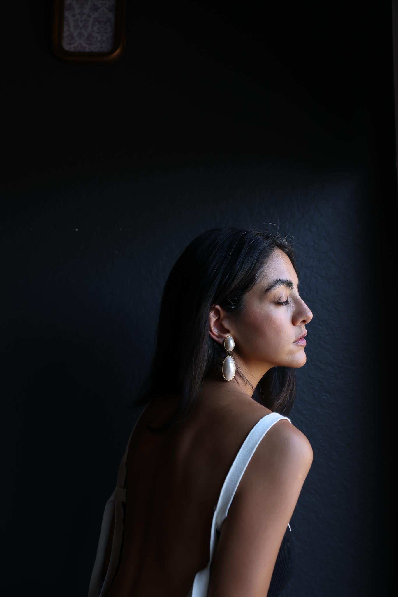 Ivory Moon Drops|Vintage Baazaar 