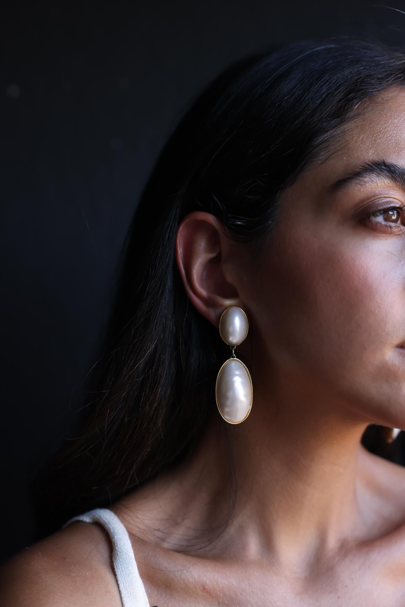 Ivory Moon Drops|Vintage Baazaar 