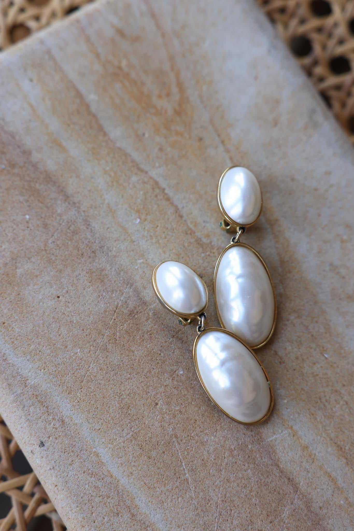 Ivory Moon Drops|Vintage Baazaar 