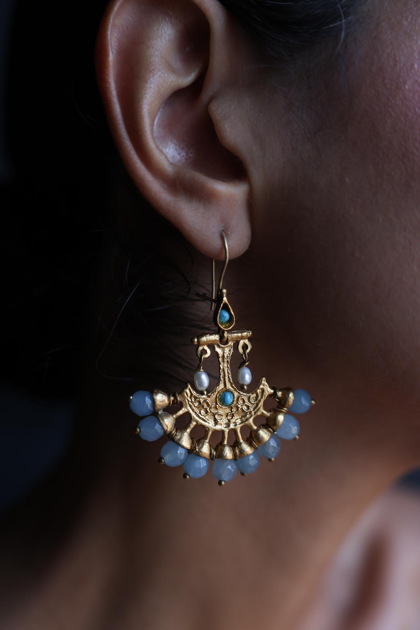 Celestial Dawn Chandlier Earrings|Vintage Baazaar 