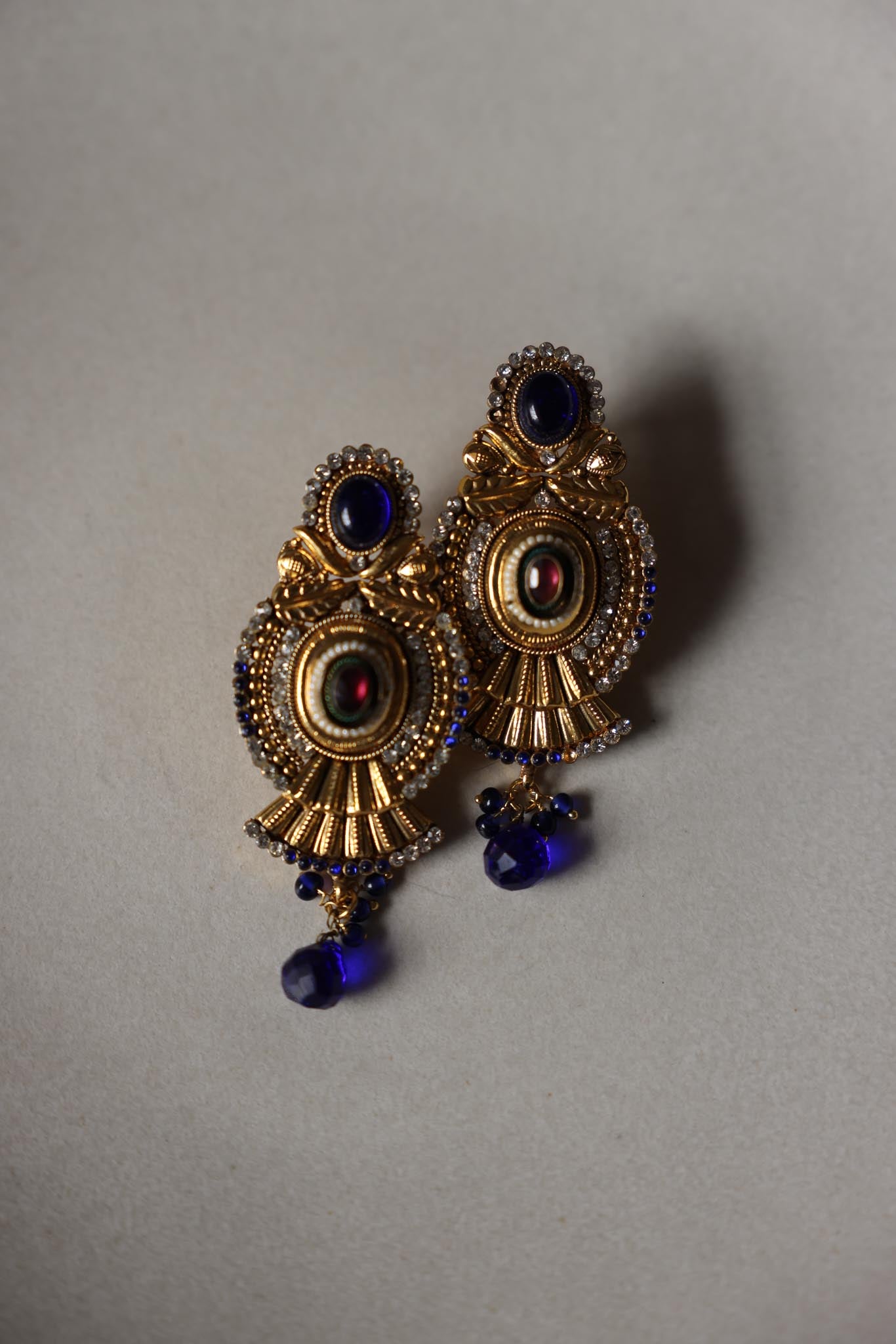 Imperial Jewel Drop Earrings|Vintage Baazaar 