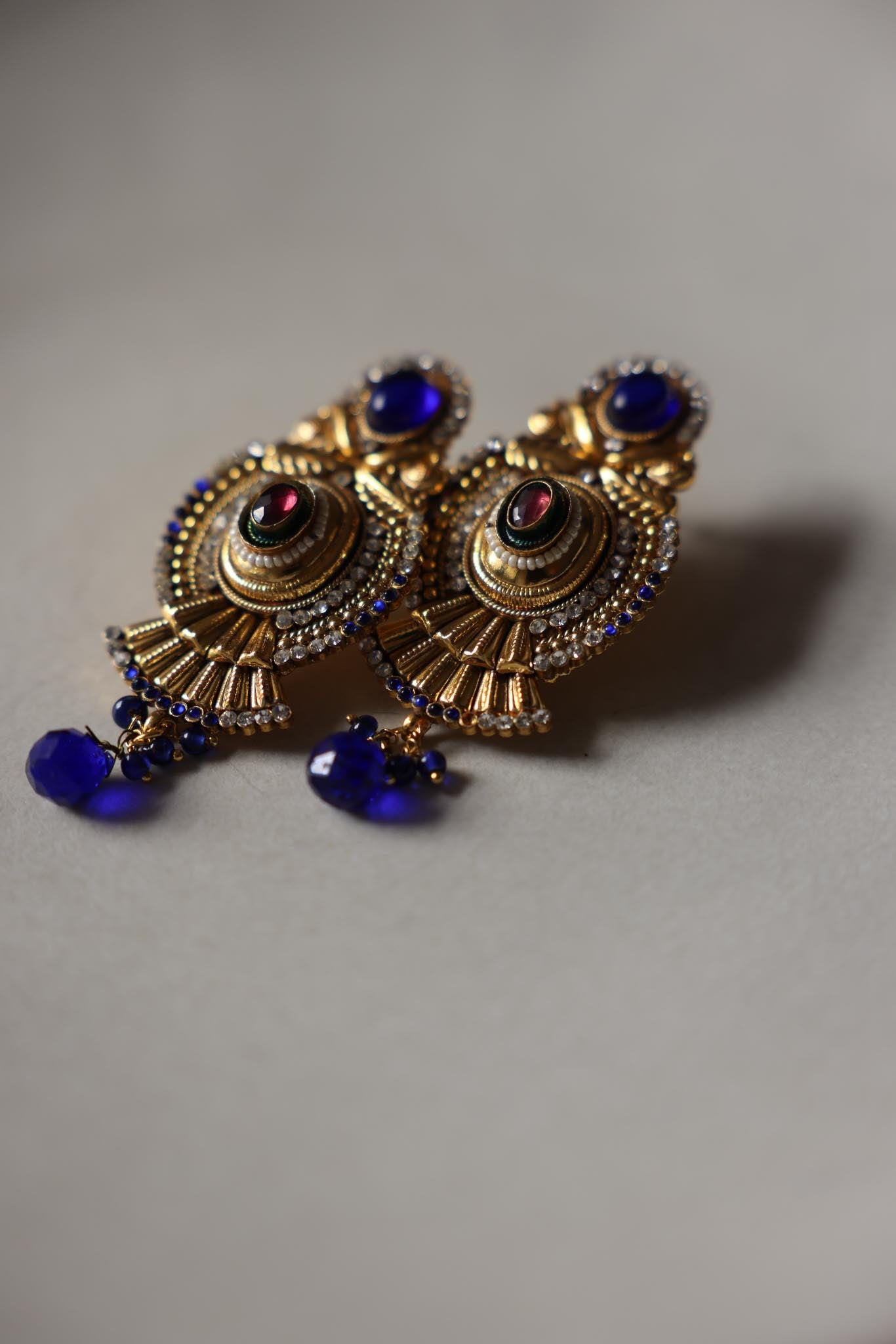 Imperial Jewel Drop Earrings|Vintage Baazaar 