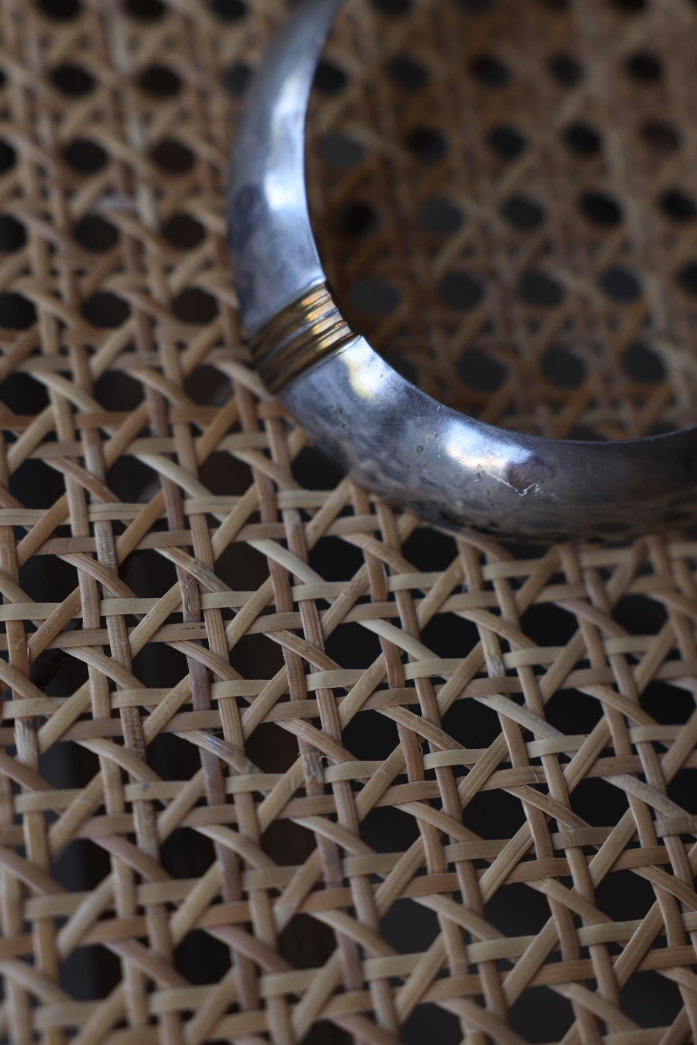 Silver Tone Horizon Collar Necklace|Vintage Baazaar 