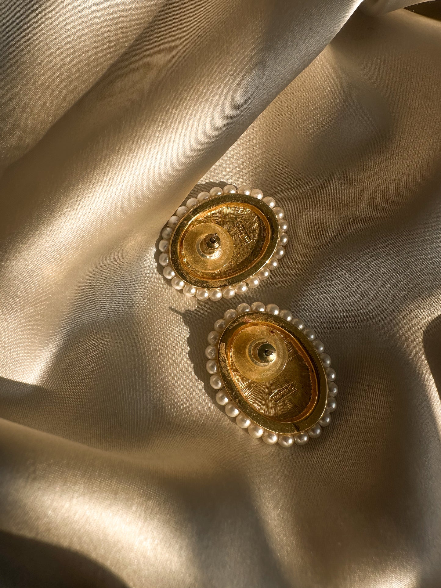 Napier Pearl Glow Earrings|Vintage Baazaar 