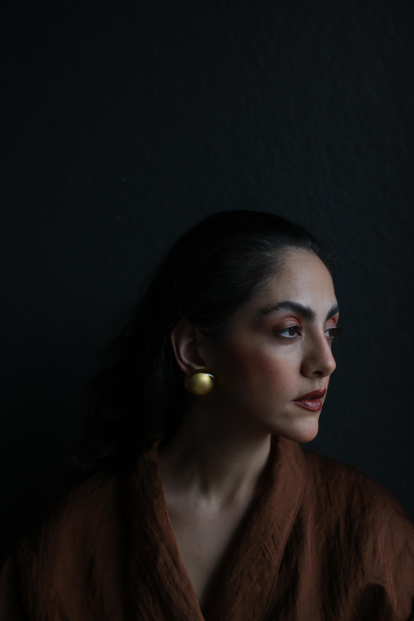 Norma Jean Encased Lucite Clip-On Earrings