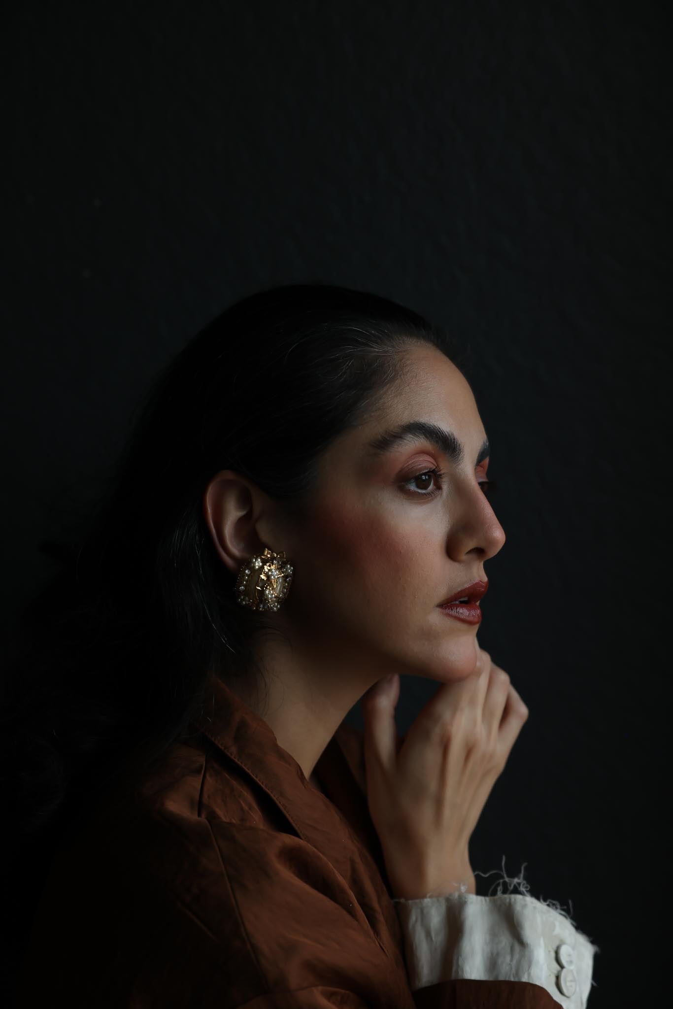 10k Gold Filled Victorian Filigree Pearl Clip-On Earrings