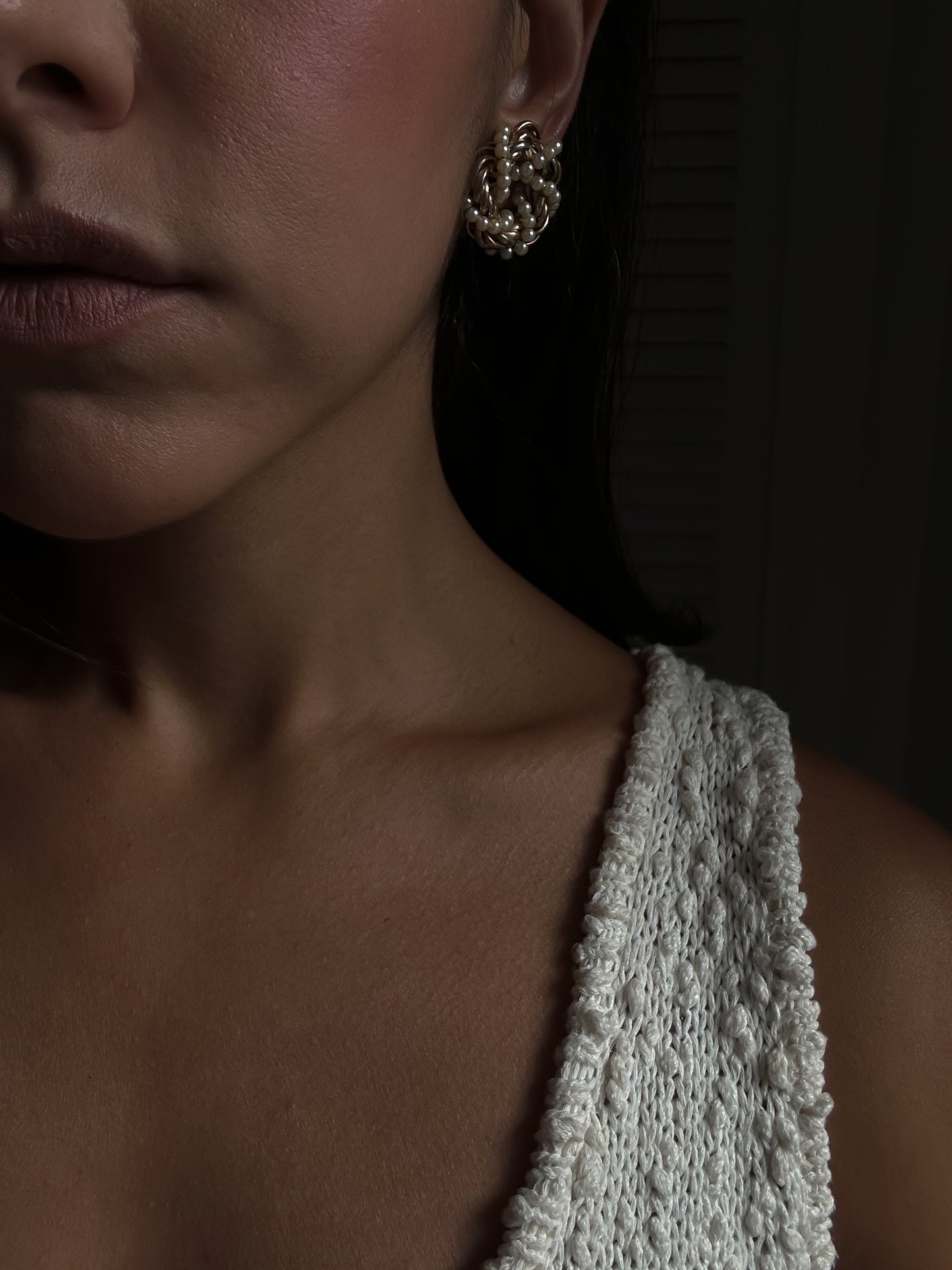Pearl Wreath Earrings|Vintage Baazaar 
