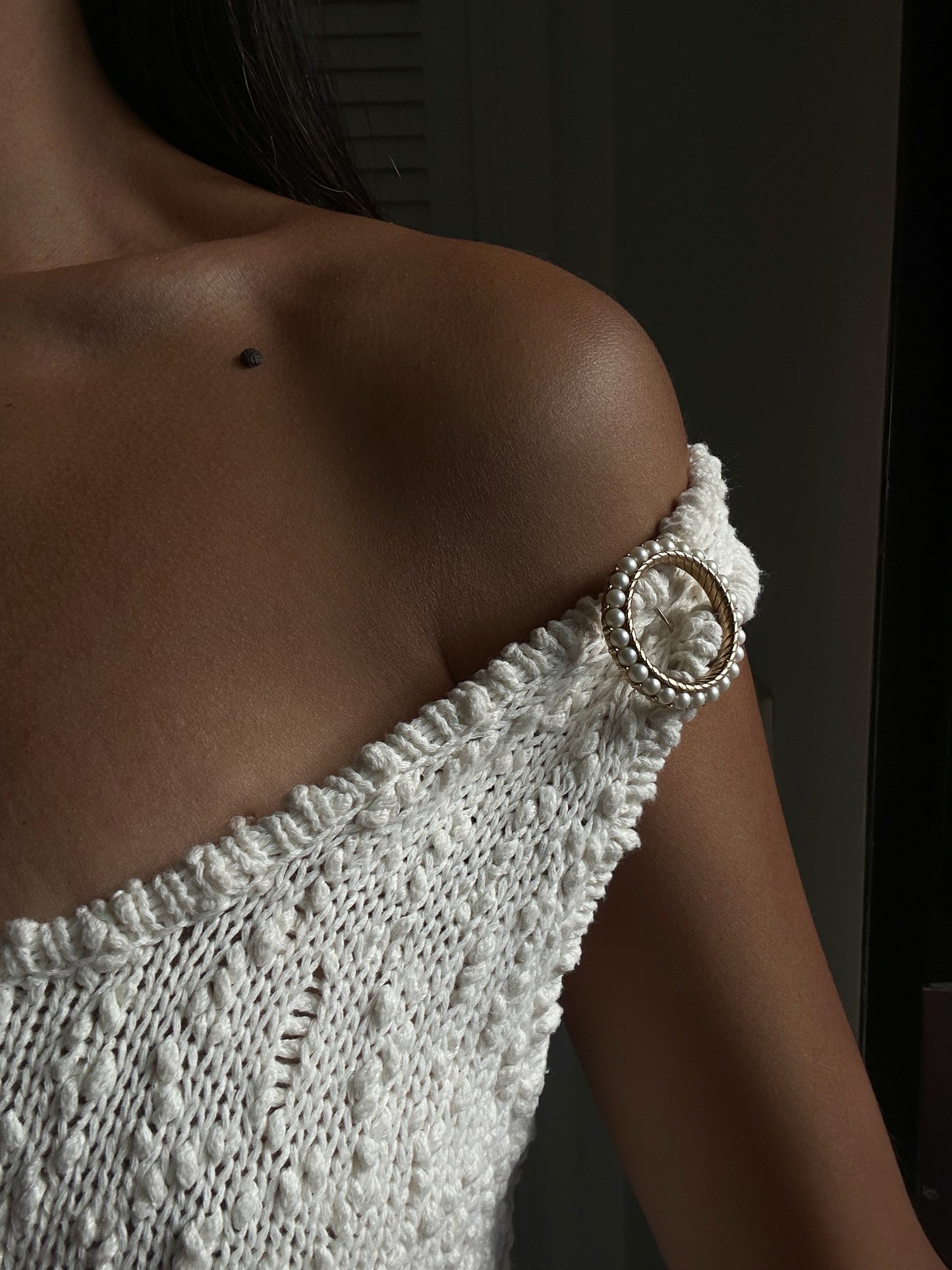 Trifari Pearl Halo Brooch|Vintage Baazaar 