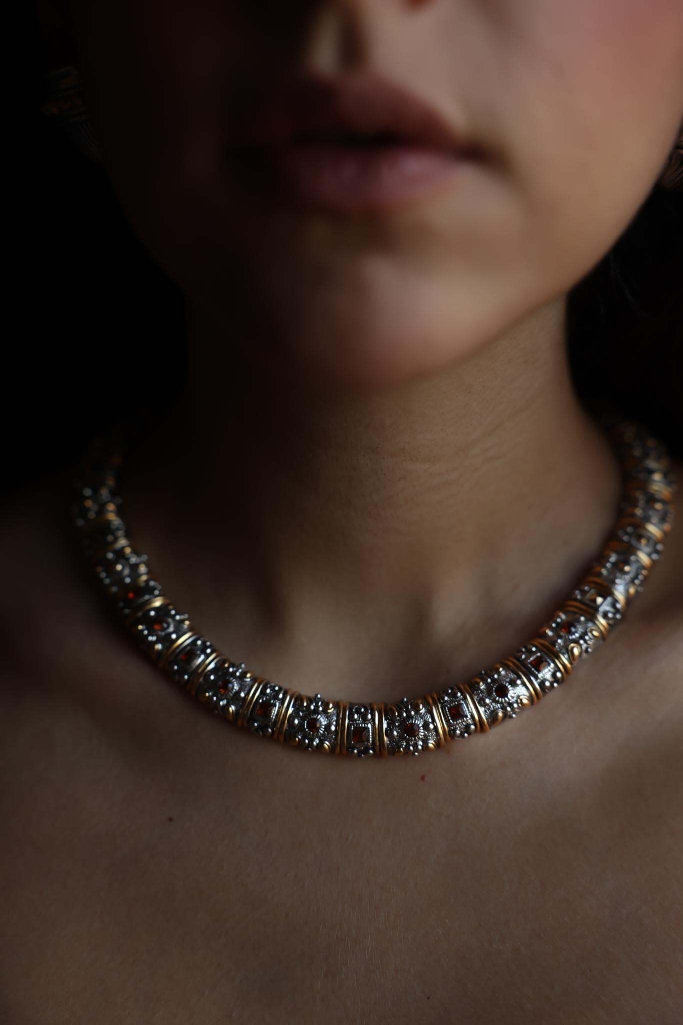 Two-Tone Amber Necklace