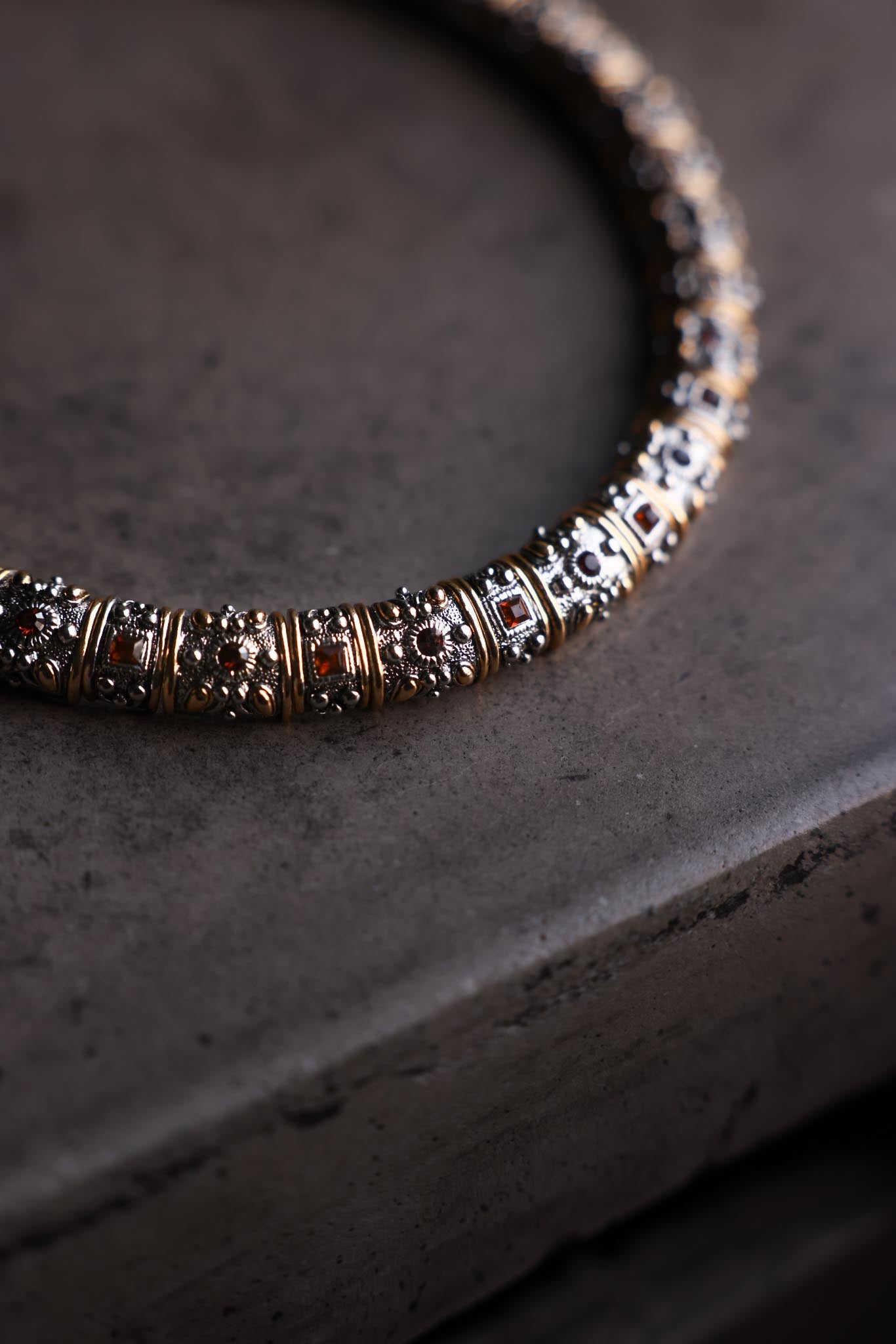Two-Tone Amber Necklace