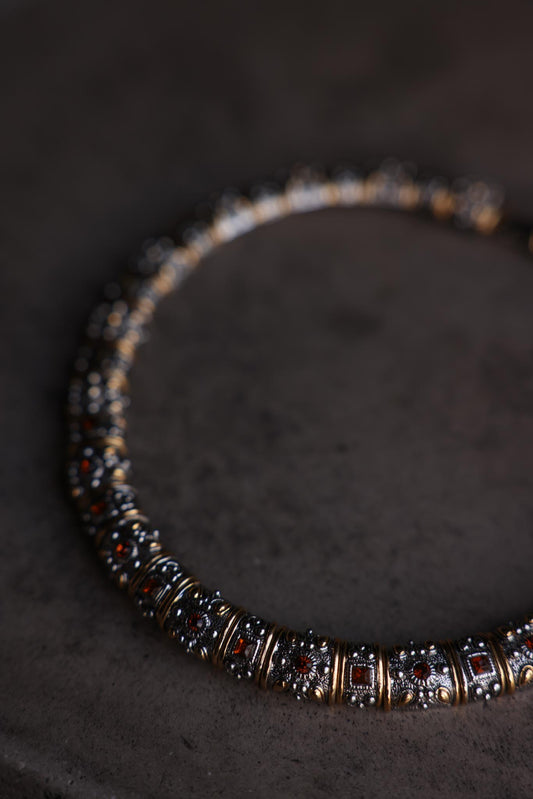 Two-Tone Amber Necklace