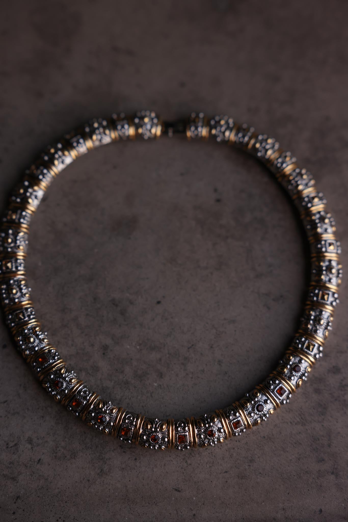 Two-Tone Amber Necklace