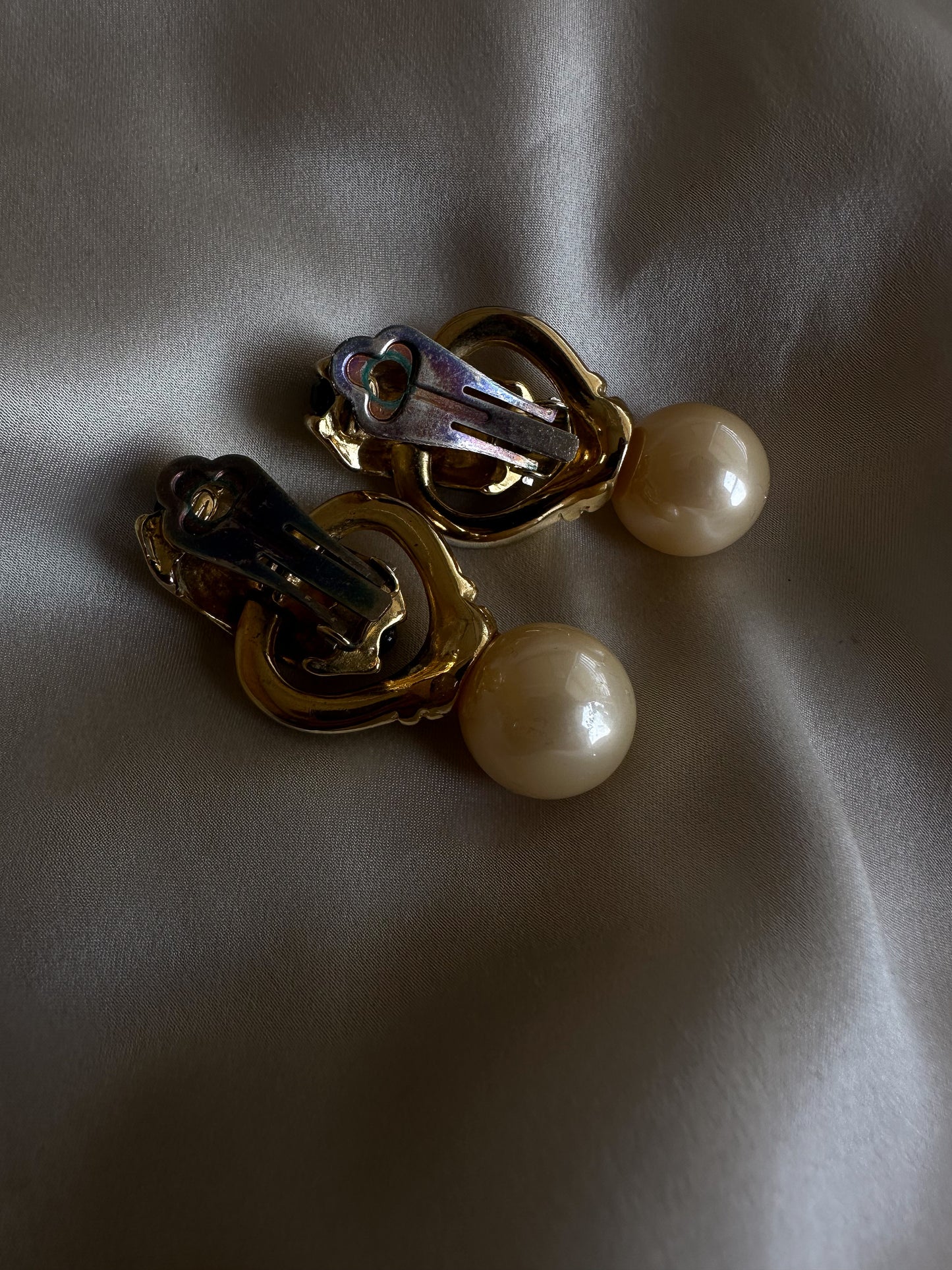 Midnight Pearl Earrings|Vintage Baazaar 