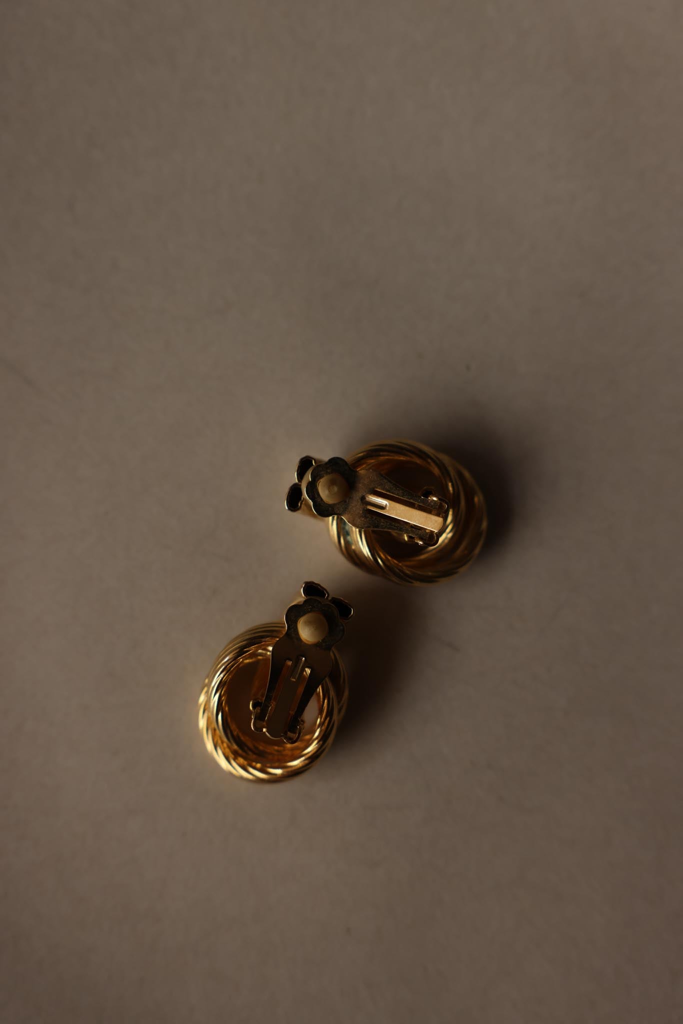 Gold-Tone Twisted Knot Clip-On Earrings