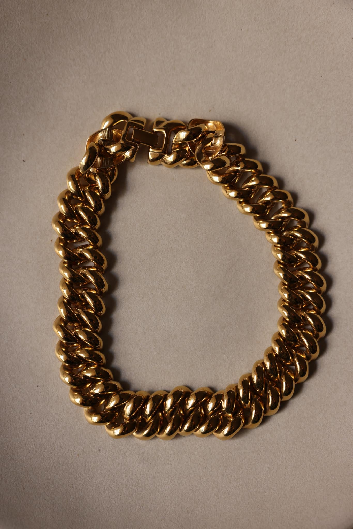 MONET Gold-Tone Chain Necklace|Vintage Baazaar 