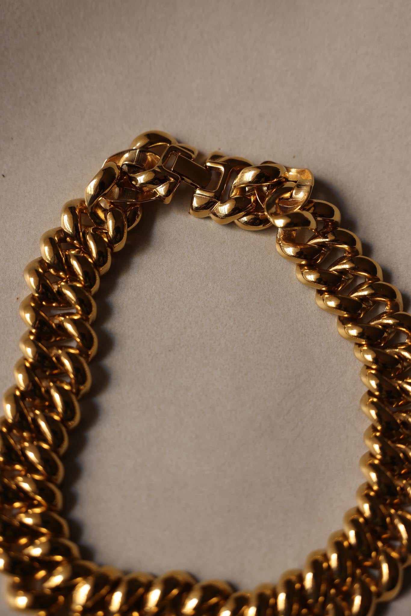 MONET Gold-Tone Chain Necklace|Vintage Baazaar 