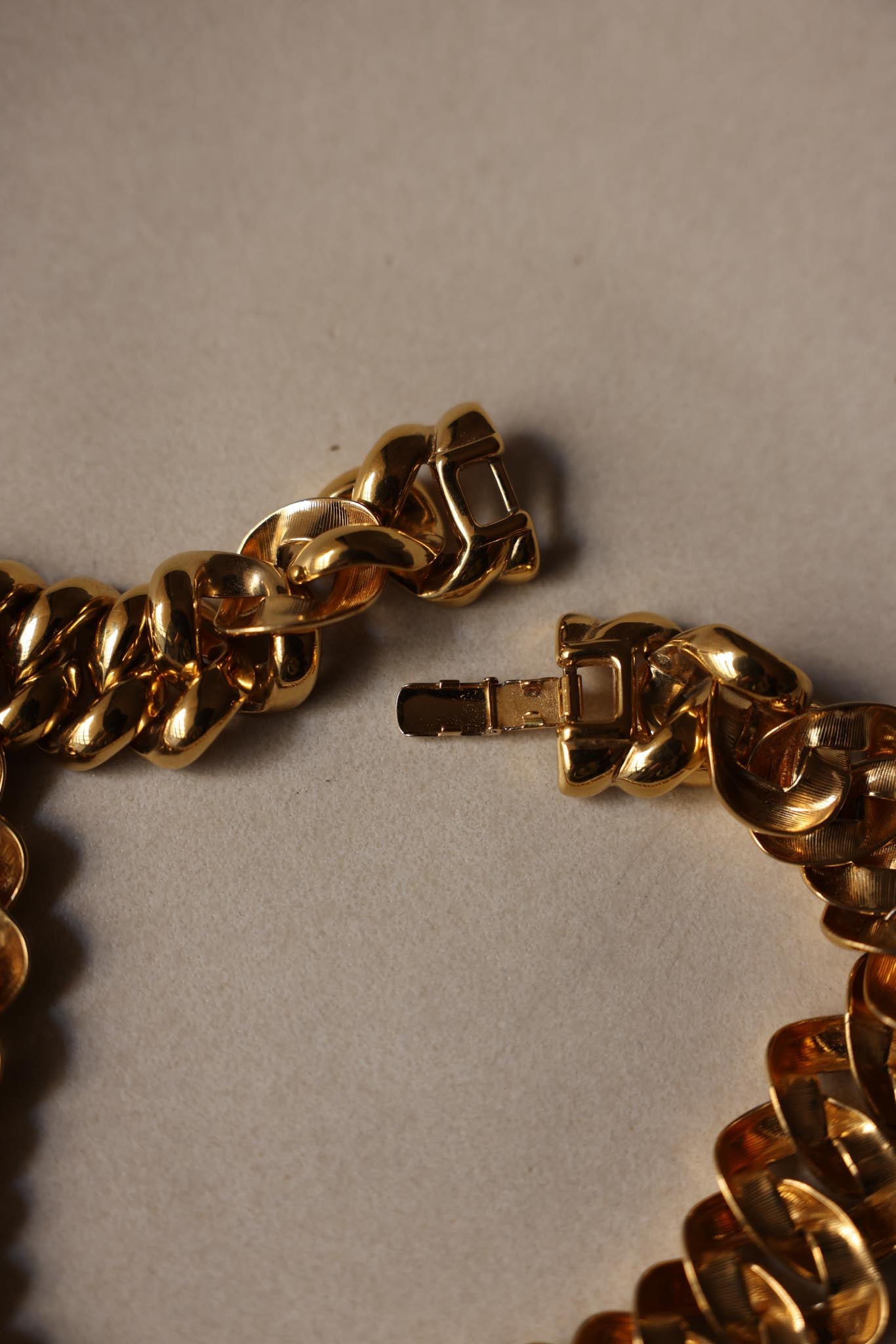 MONET Gold-Tone Chain Necklace|Vintage Baazaar 