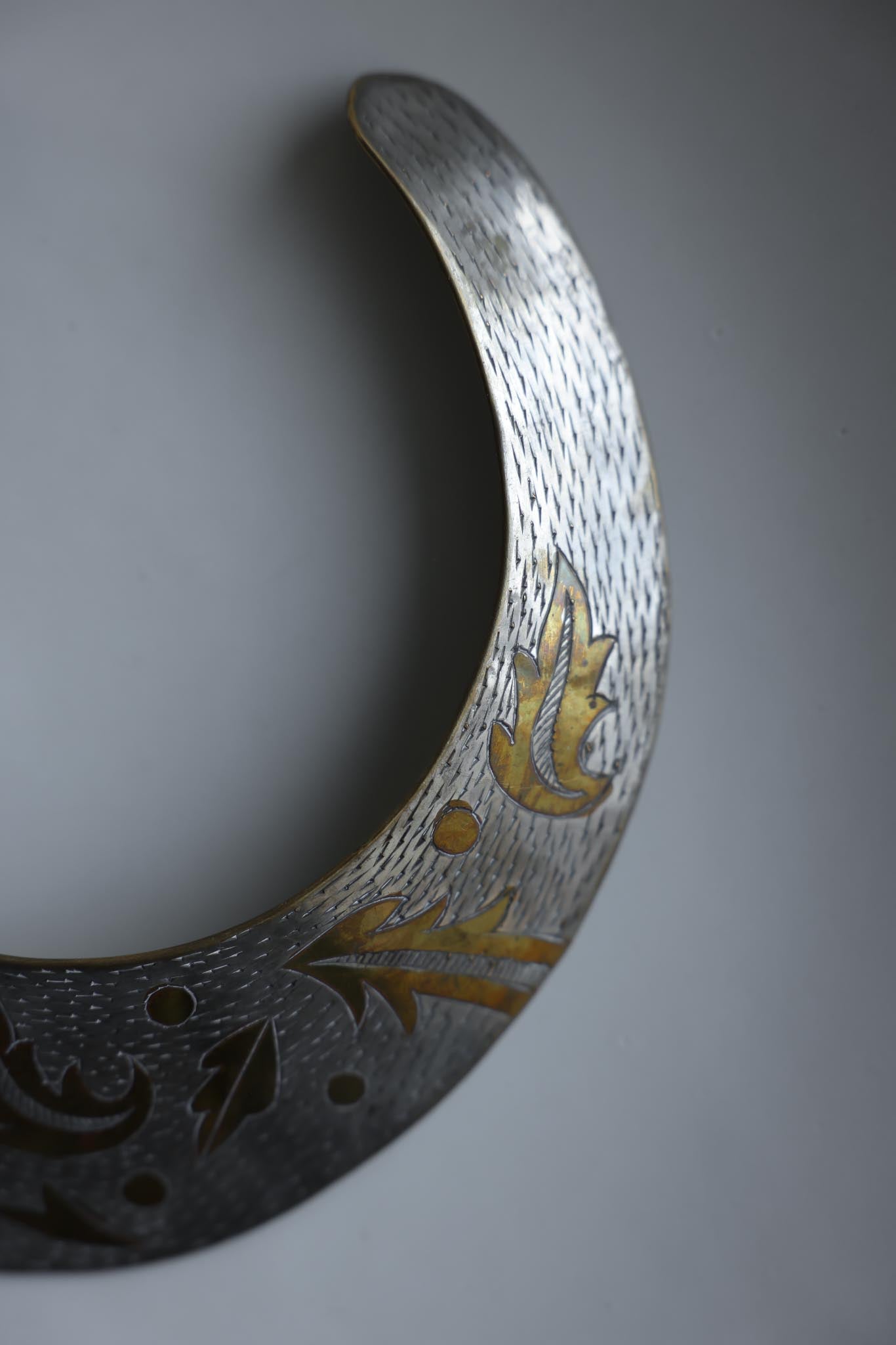 Vintage Silver & Brass Collar Necklace|Vintage Baazaar 