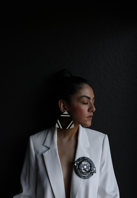 Geometric Statement Earrings|Vintage Baazaar 