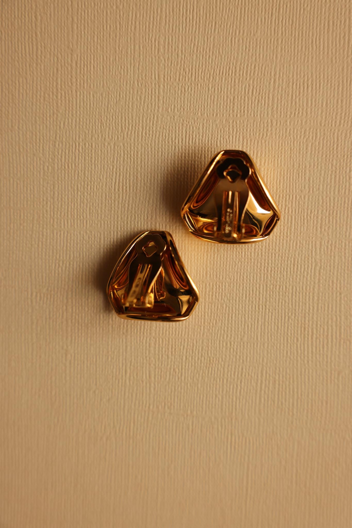CTN USA Gold-Tone Clip-On Earrings with Faux Pearls|Vintage Baazaar 