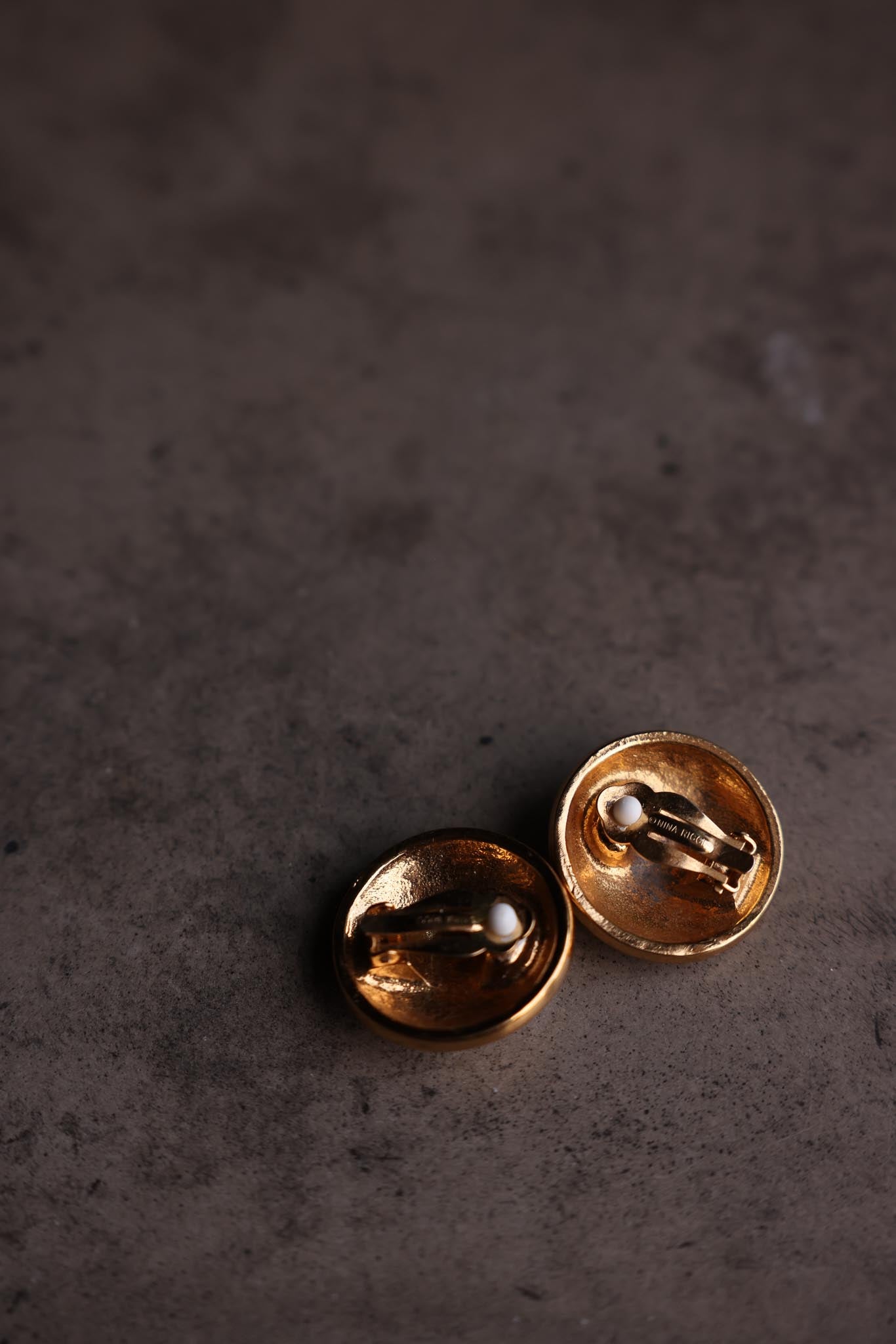 Nina Ricci Two-Tone Clip-On Earrings