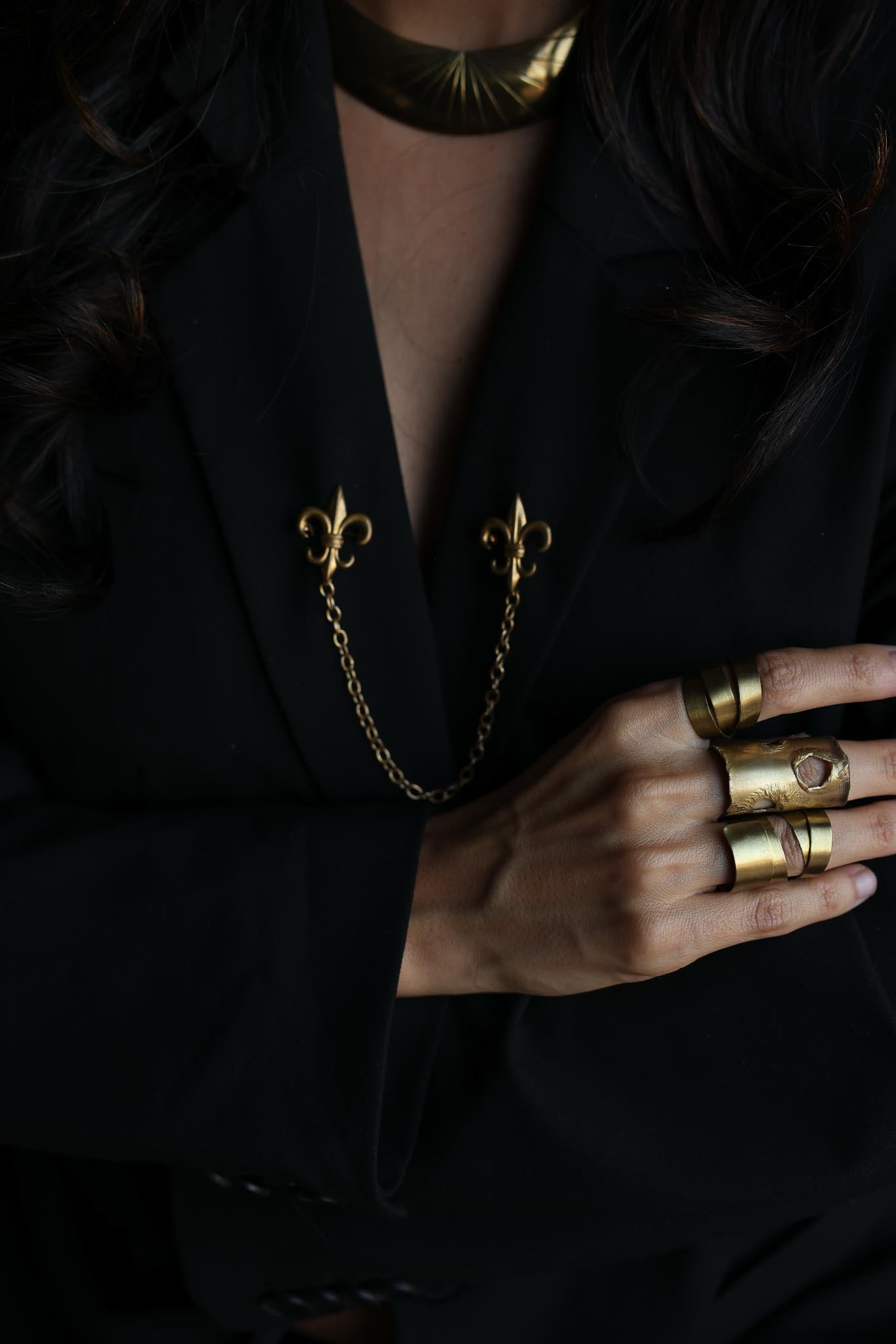 Brass Adjustable Rings - Set of 3 (Non-Vintage)|Vintage Baazaar 