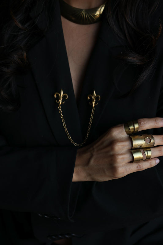 Brass Adjustable Rings - Set of 3 (Non-Vintage)|Vintage Baazaar 