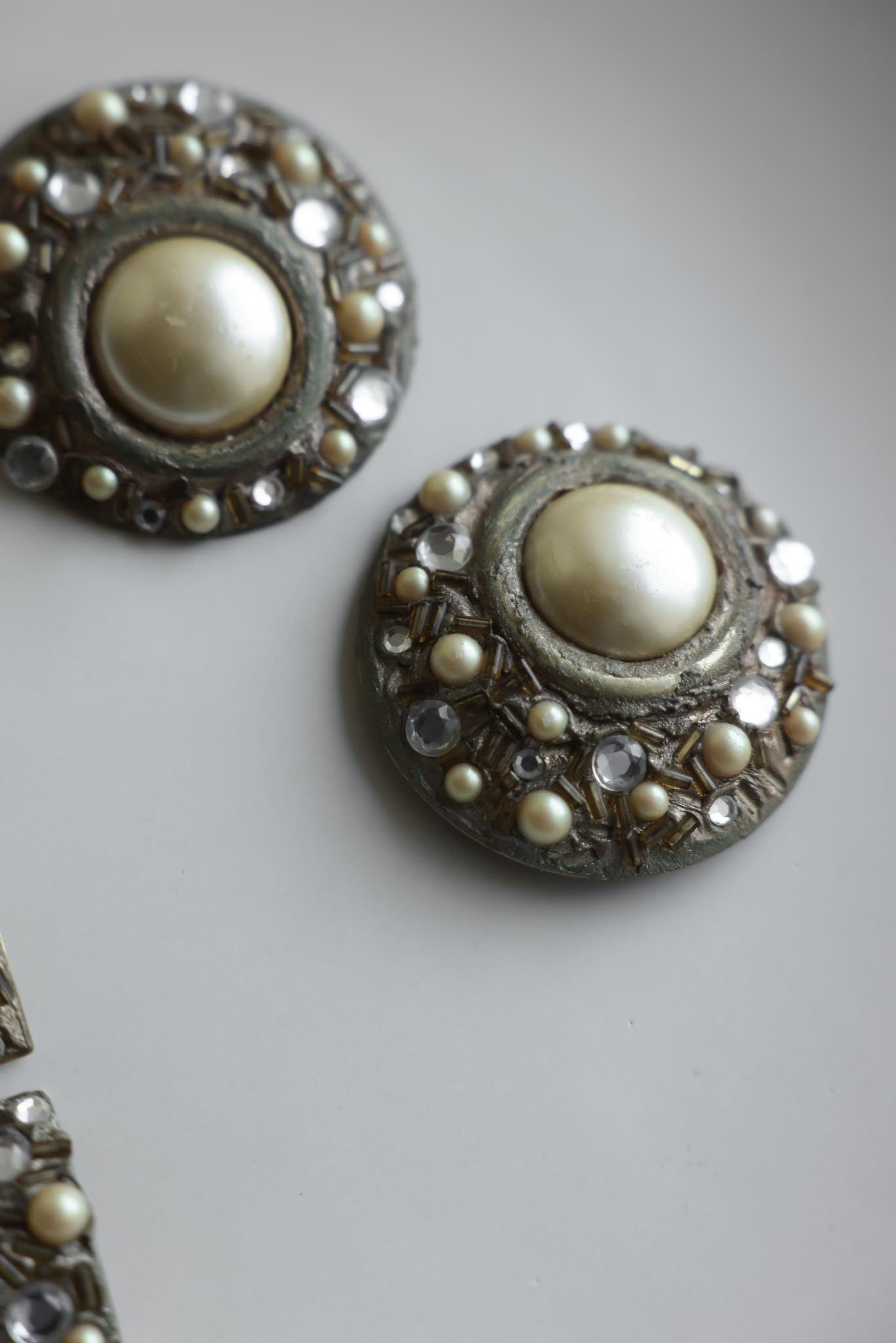 La Rage Pearl and Crystal Set|Vintage Baazaar 