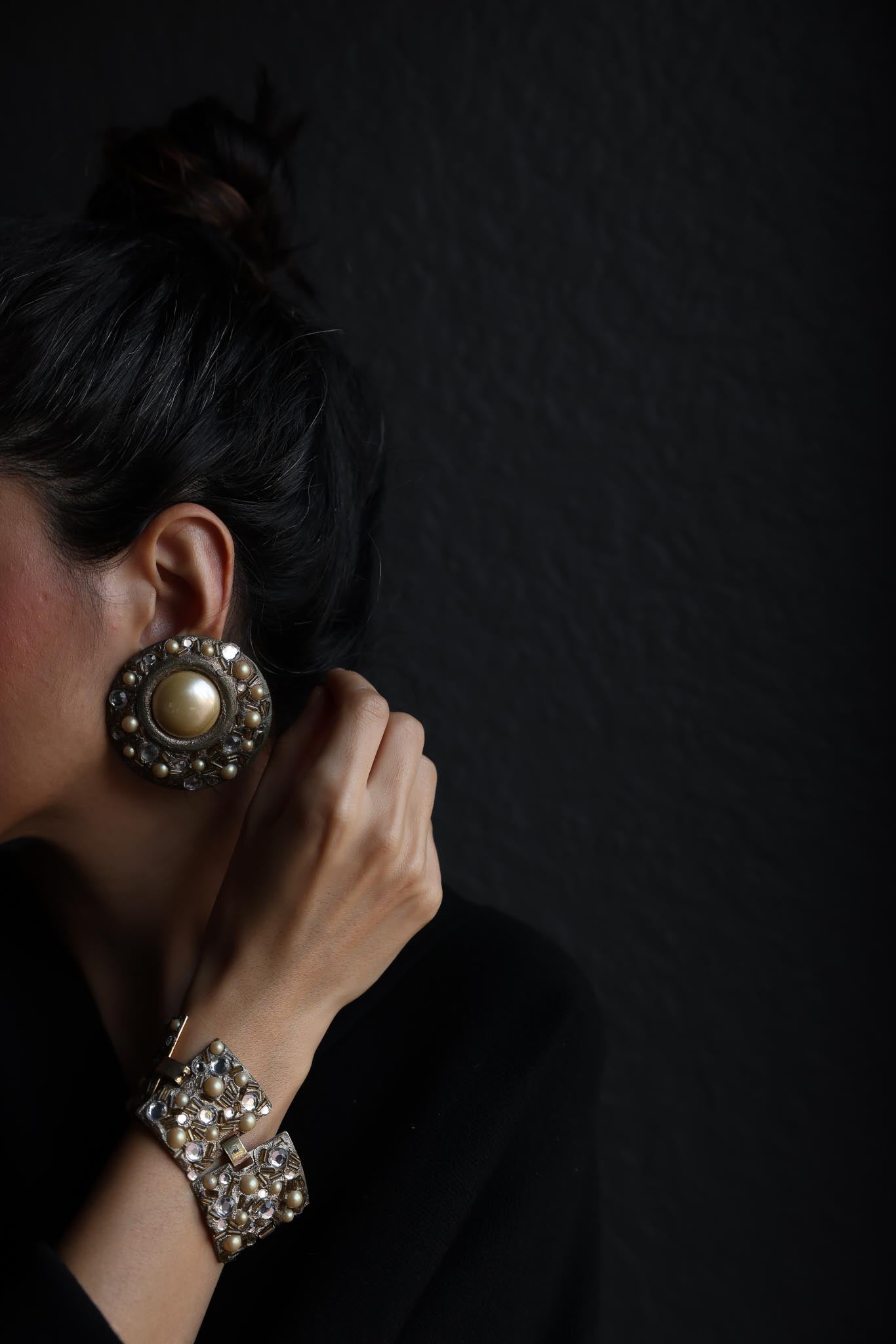 La Rage Pearl and Crystal Set|Vintage Baazaar 