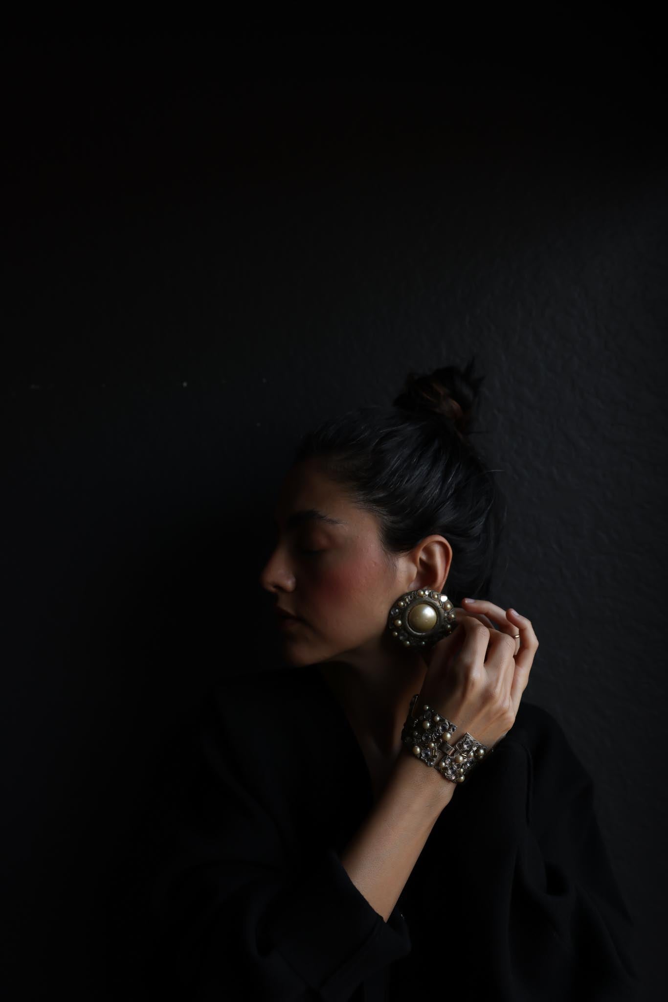 La Rage Pearl and Crystal Set|Vintage Baazaar 