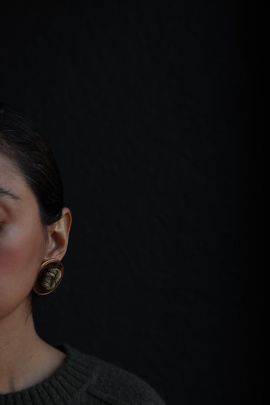 Woven Knot Statement Earrings|Vintage Baazaar 