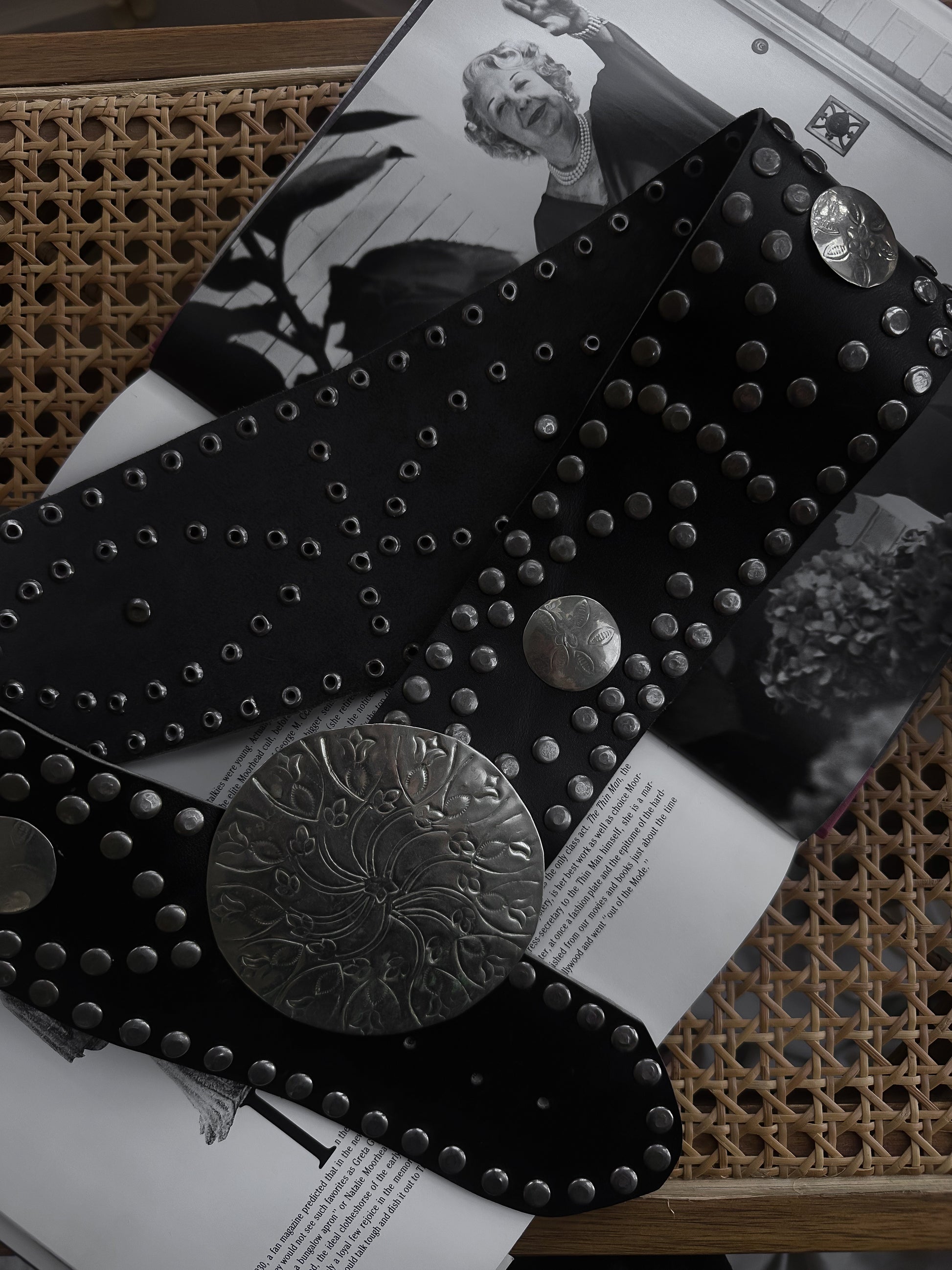 Silver Shield Belt|Vintage Baazaar 