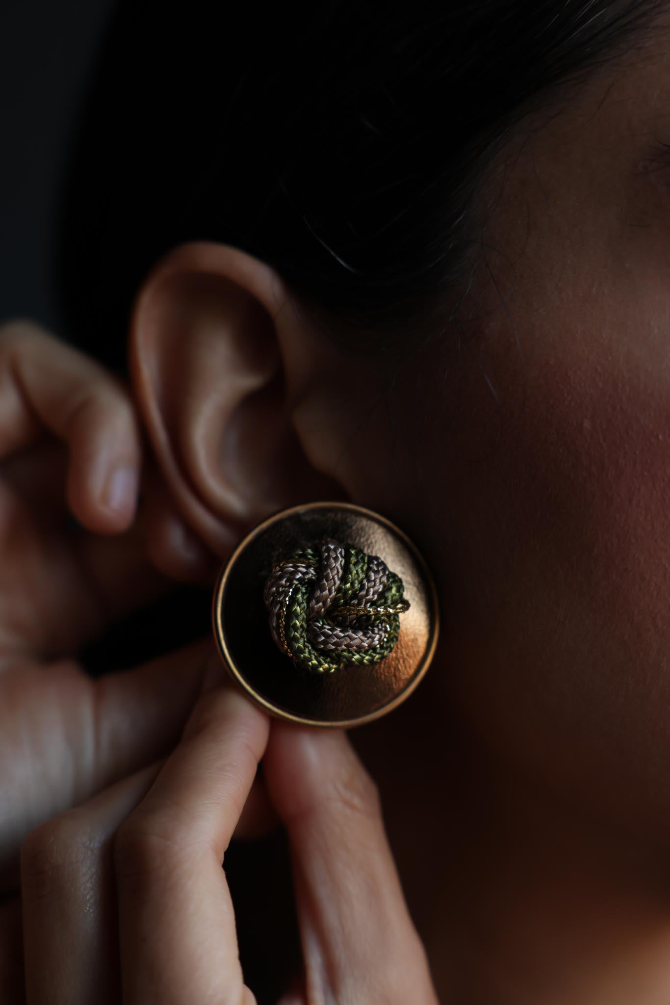 Woven Knot Statement Earrings|Vintage Baazaar 