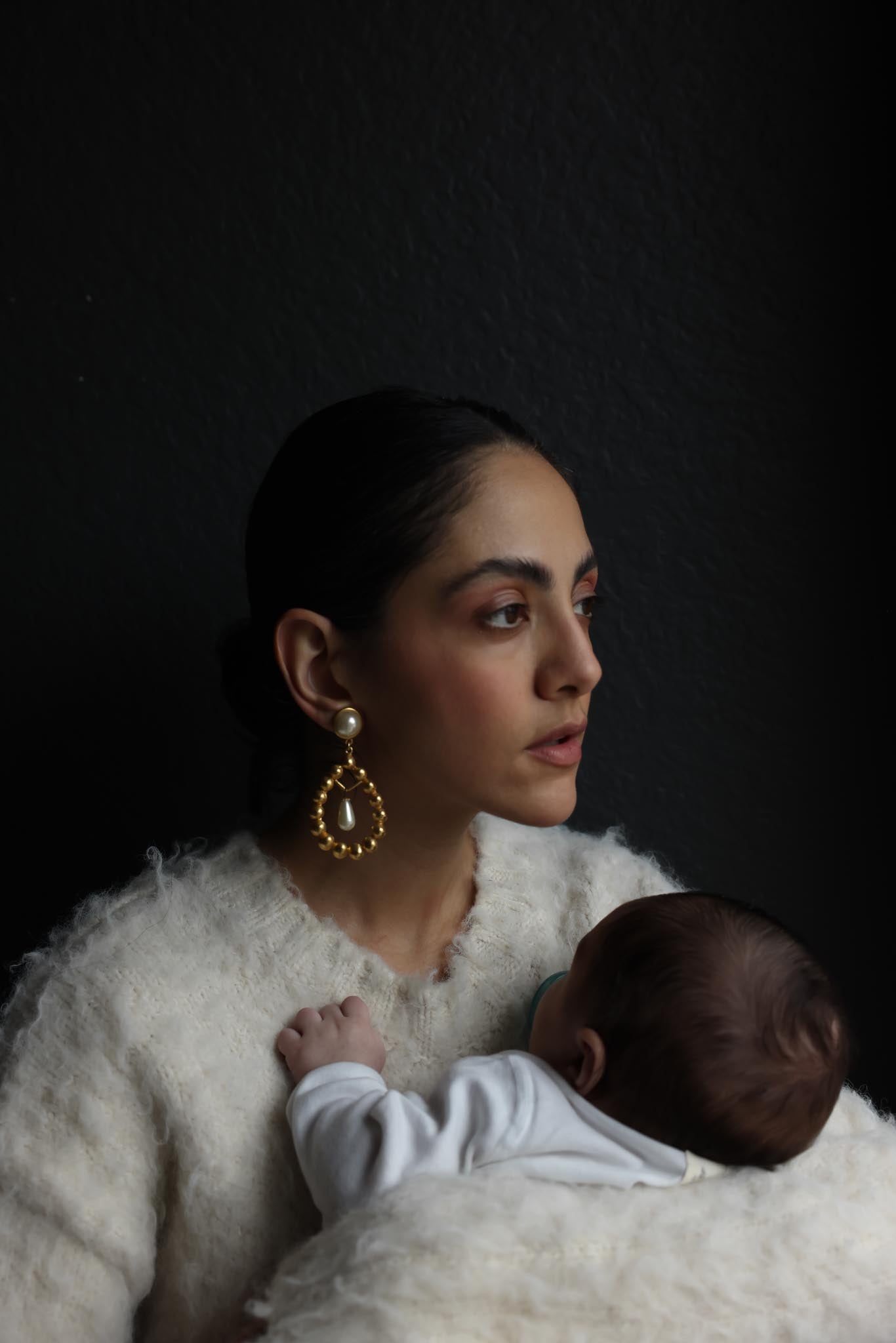 10K Gold Filled  & Faux Pearl Drop Clip-On Earrings – 1980s