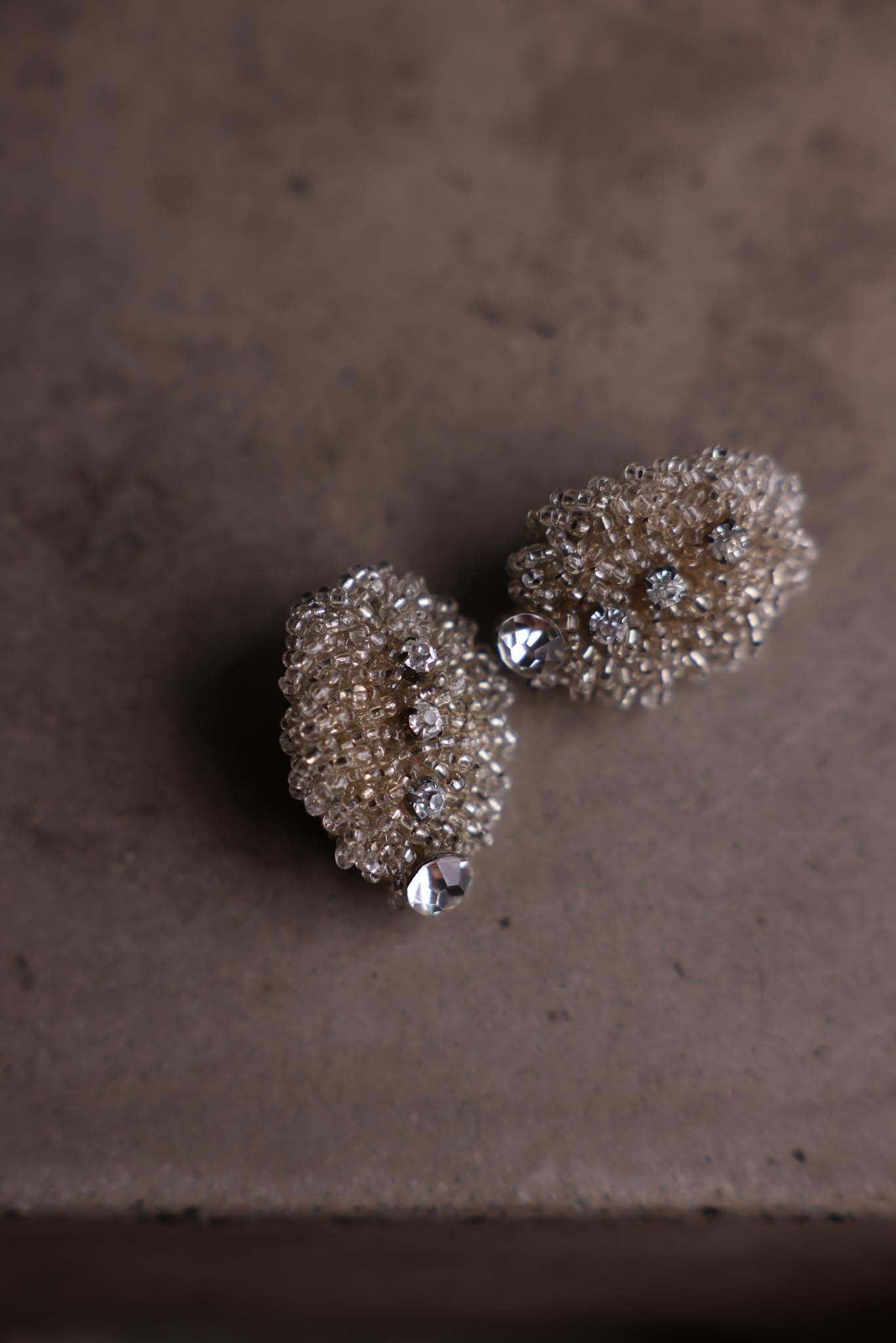 Crystal Cluster Clip-On Earrings