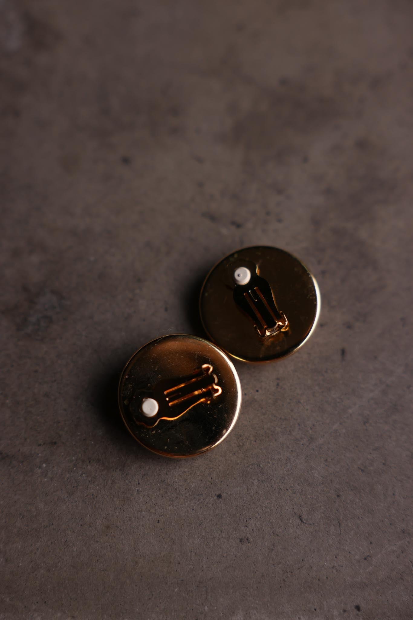 Striped Anchor Clip-On Earrings