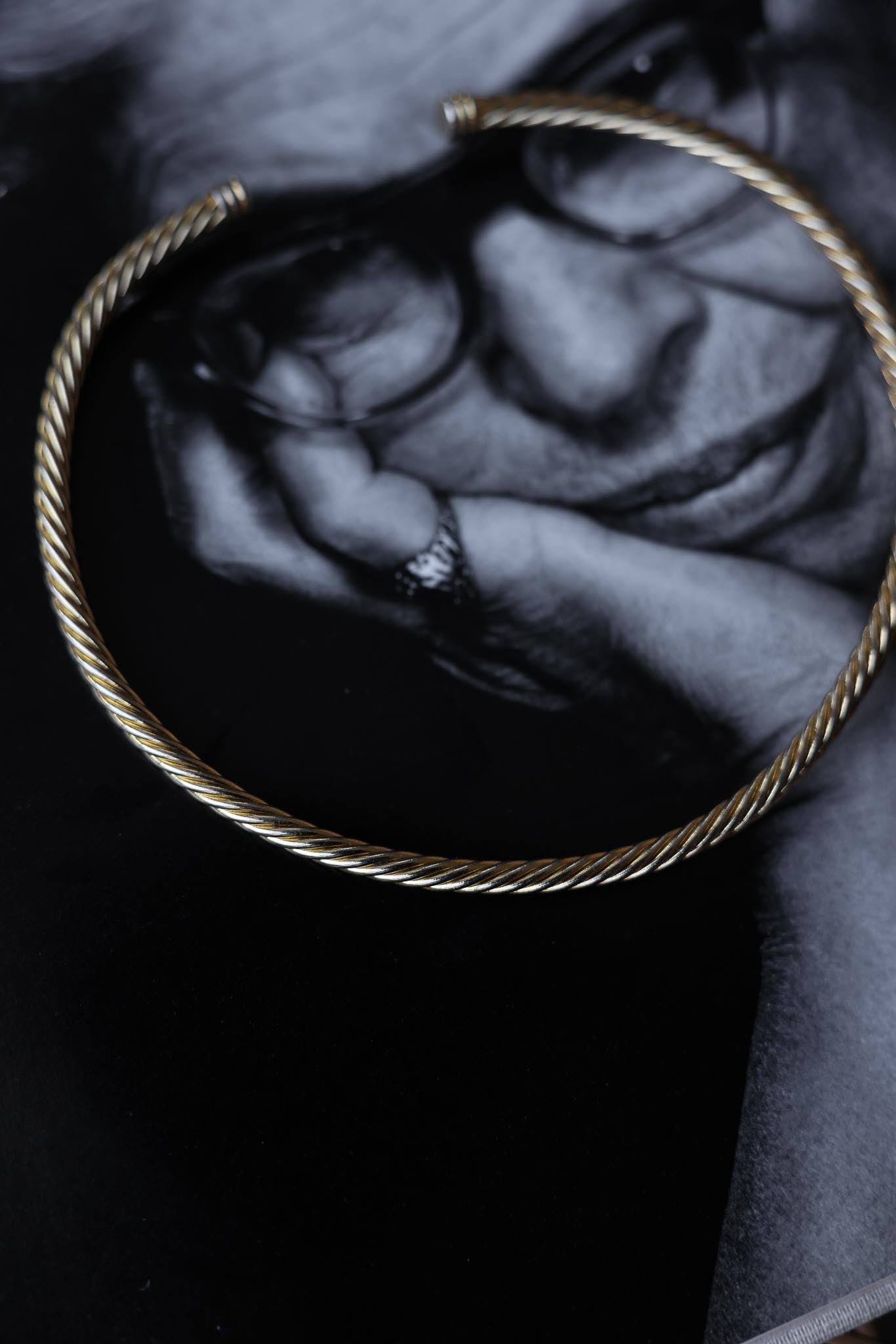 Golden Twists Collar Necklace|Vintage Baazaar 