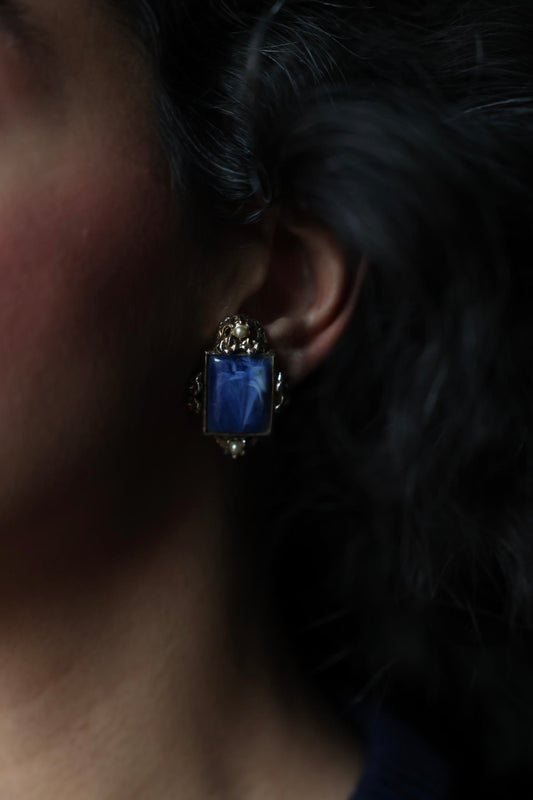 Celestial Grace clip on Earrings|Vintage Baazaar 