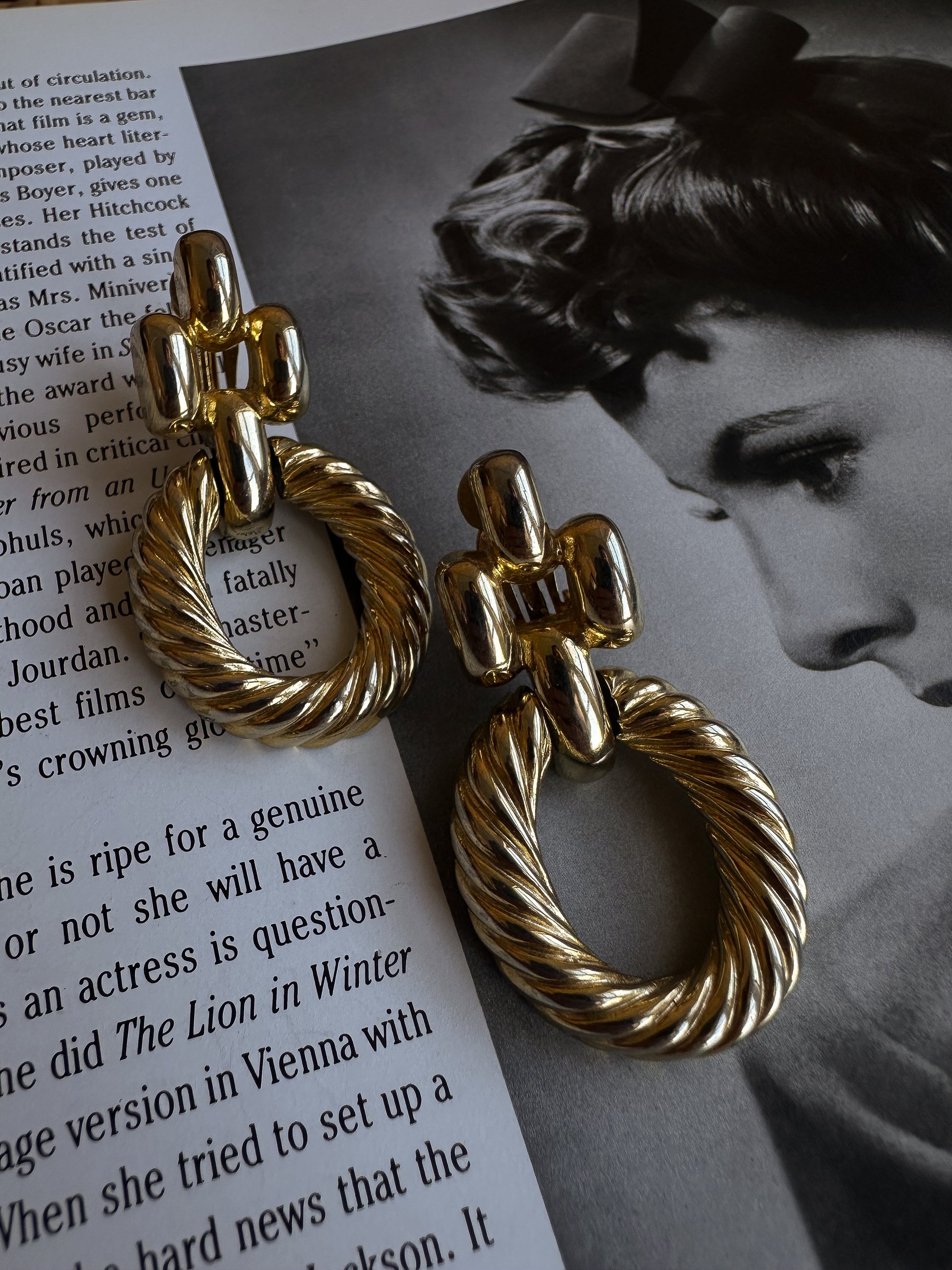 Givenchy Twisted Rope Hoop Earrings|Vintage Baazaar 