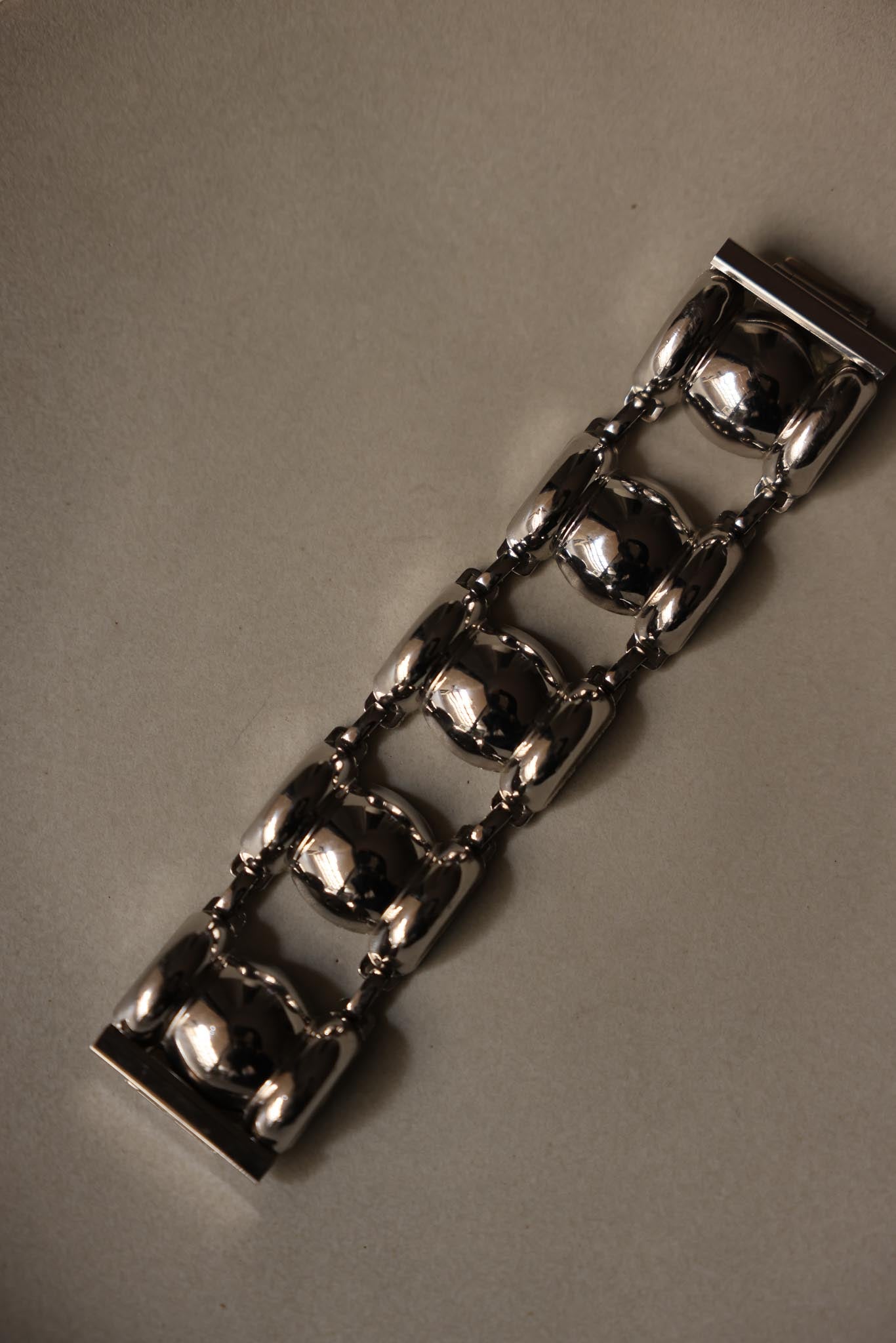 Marino Chunky Silver-Tone Bracelet|Vintage Baazaar 